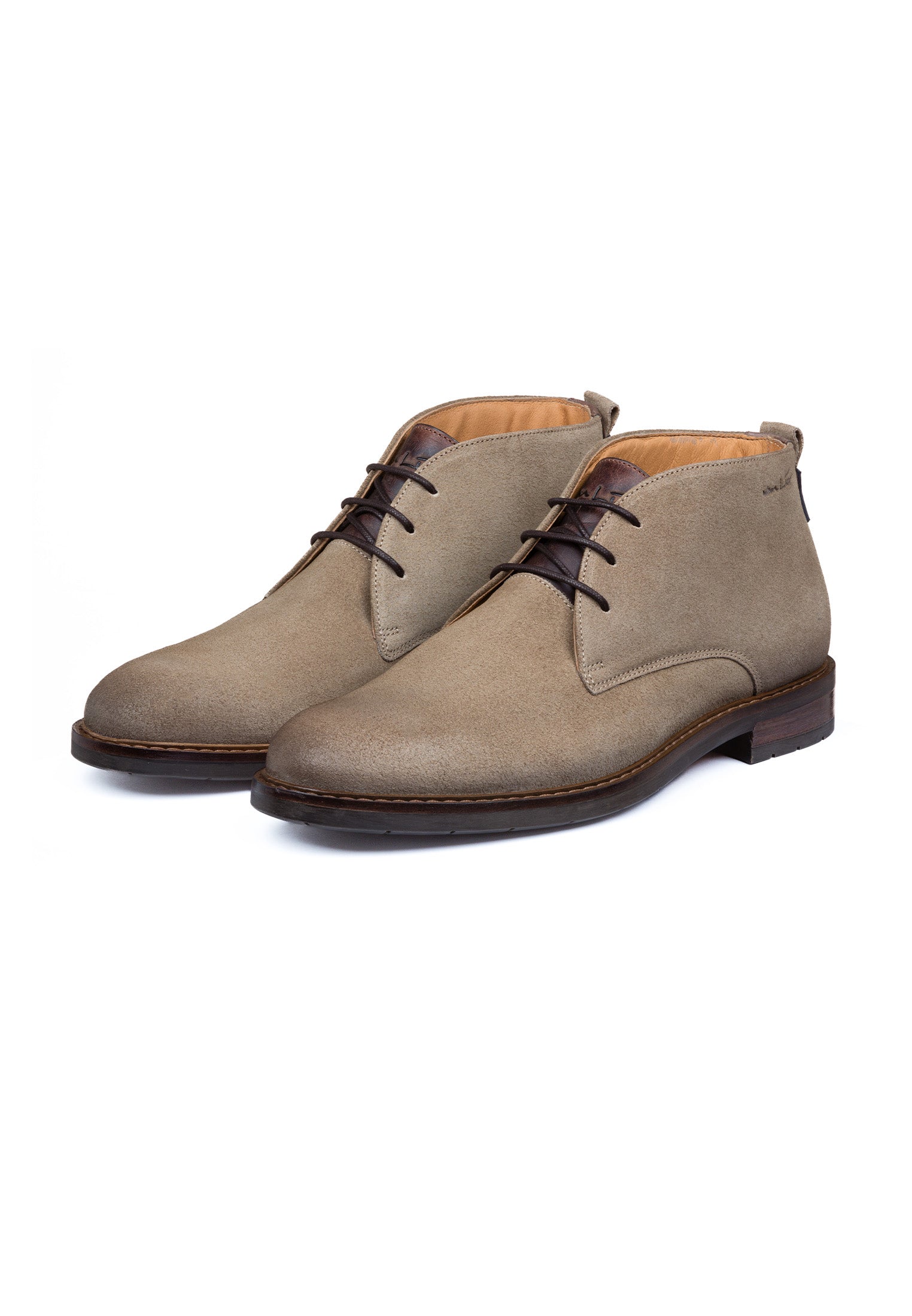 Taupe Wildleder Boston Boot