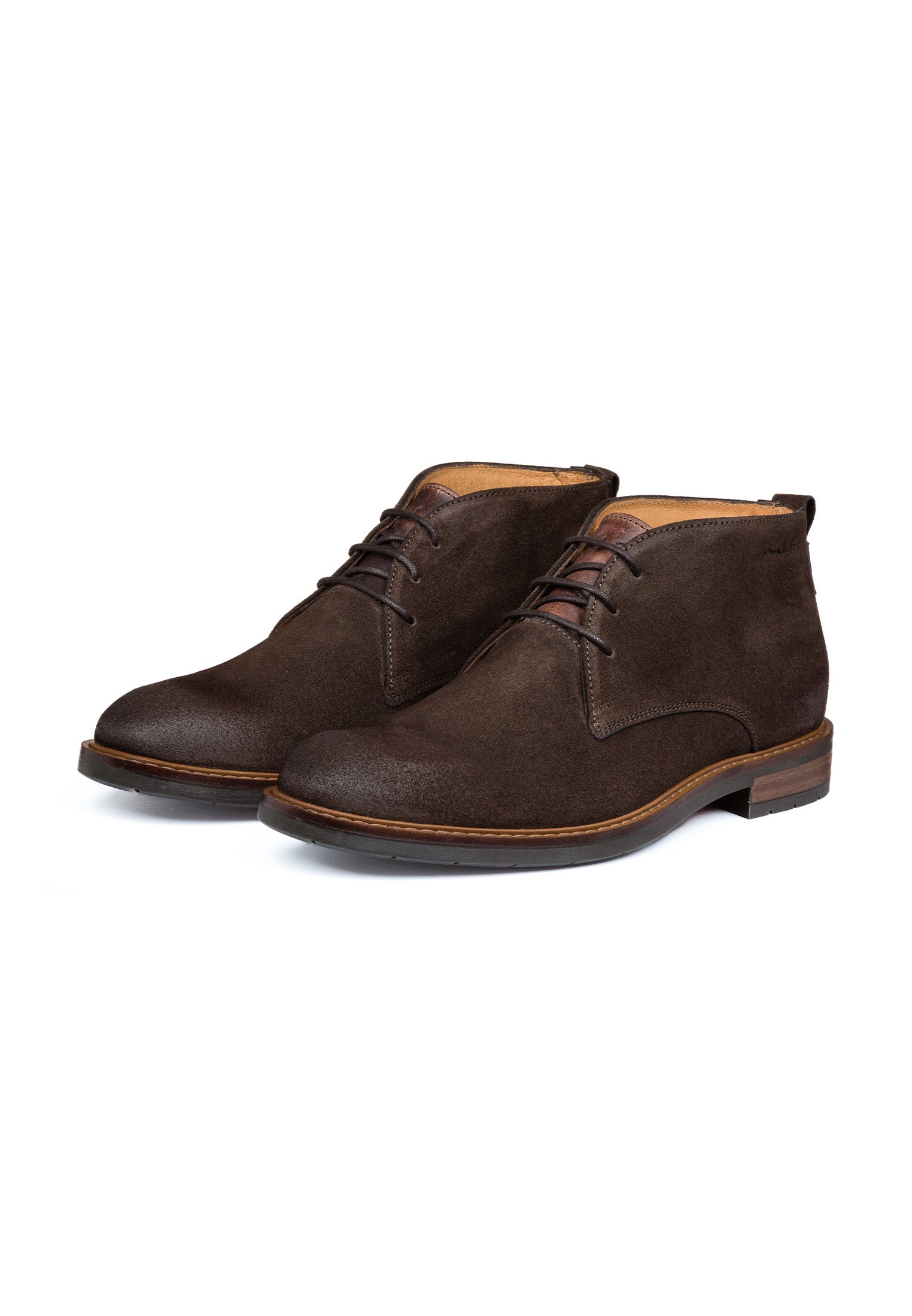 Dunkelbrauner Wildleder Boston Boot