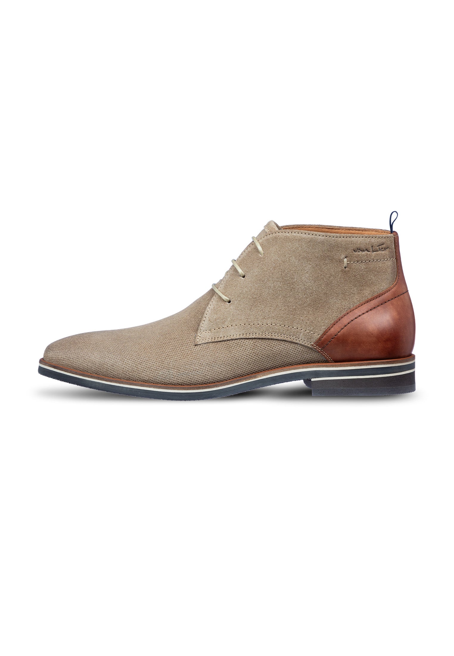Taupe Wildleder Amalfi halbhoher Schnürschuh