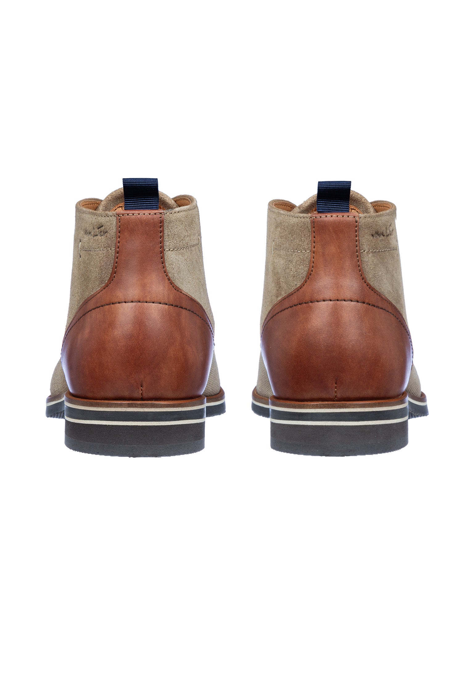 Taupe Wildleder Amalfi halbhoher Schnürschuh