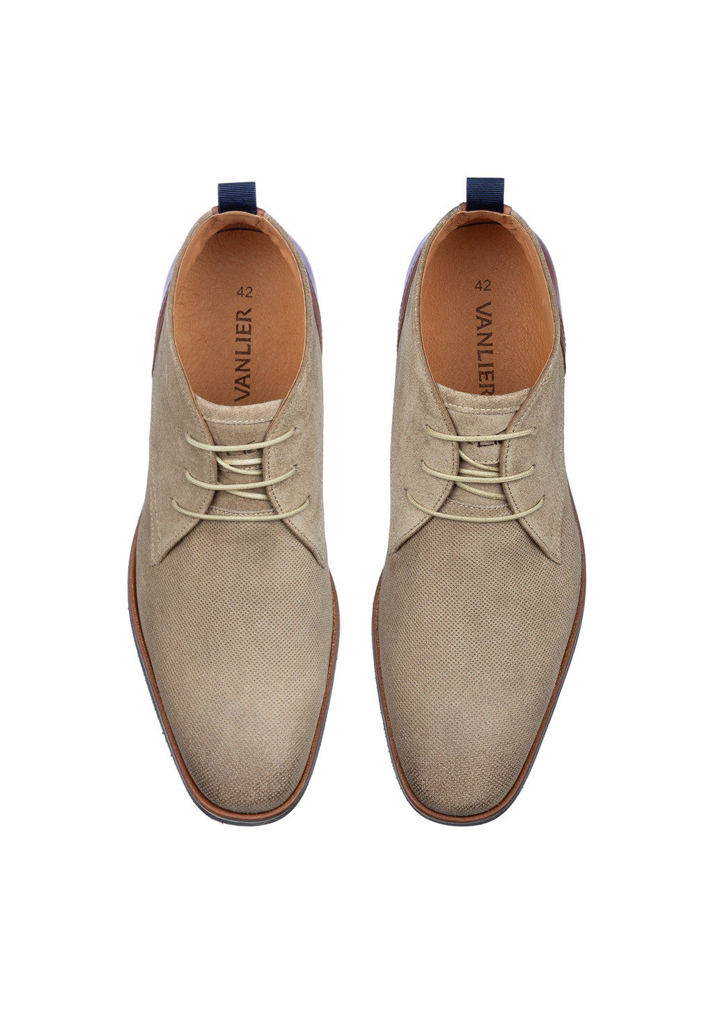 Taupe Wildleder Amalfi halbhoher Schnürschuh