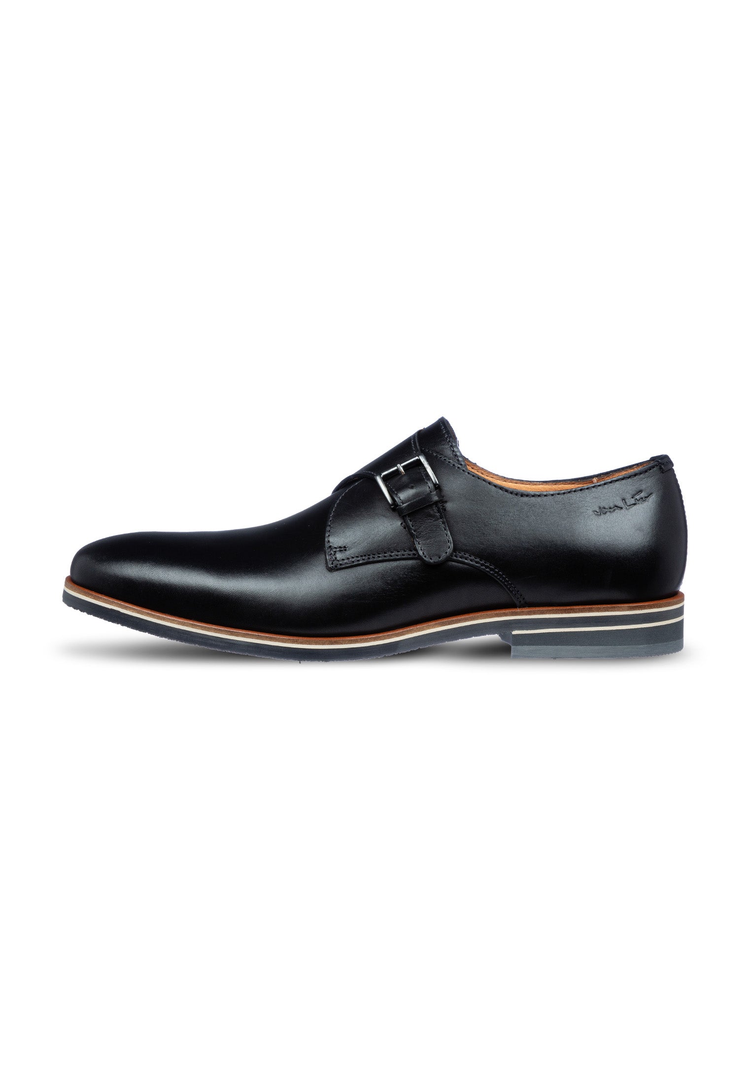 Schwarzer Glattleder Amalfi Schnallenschuh