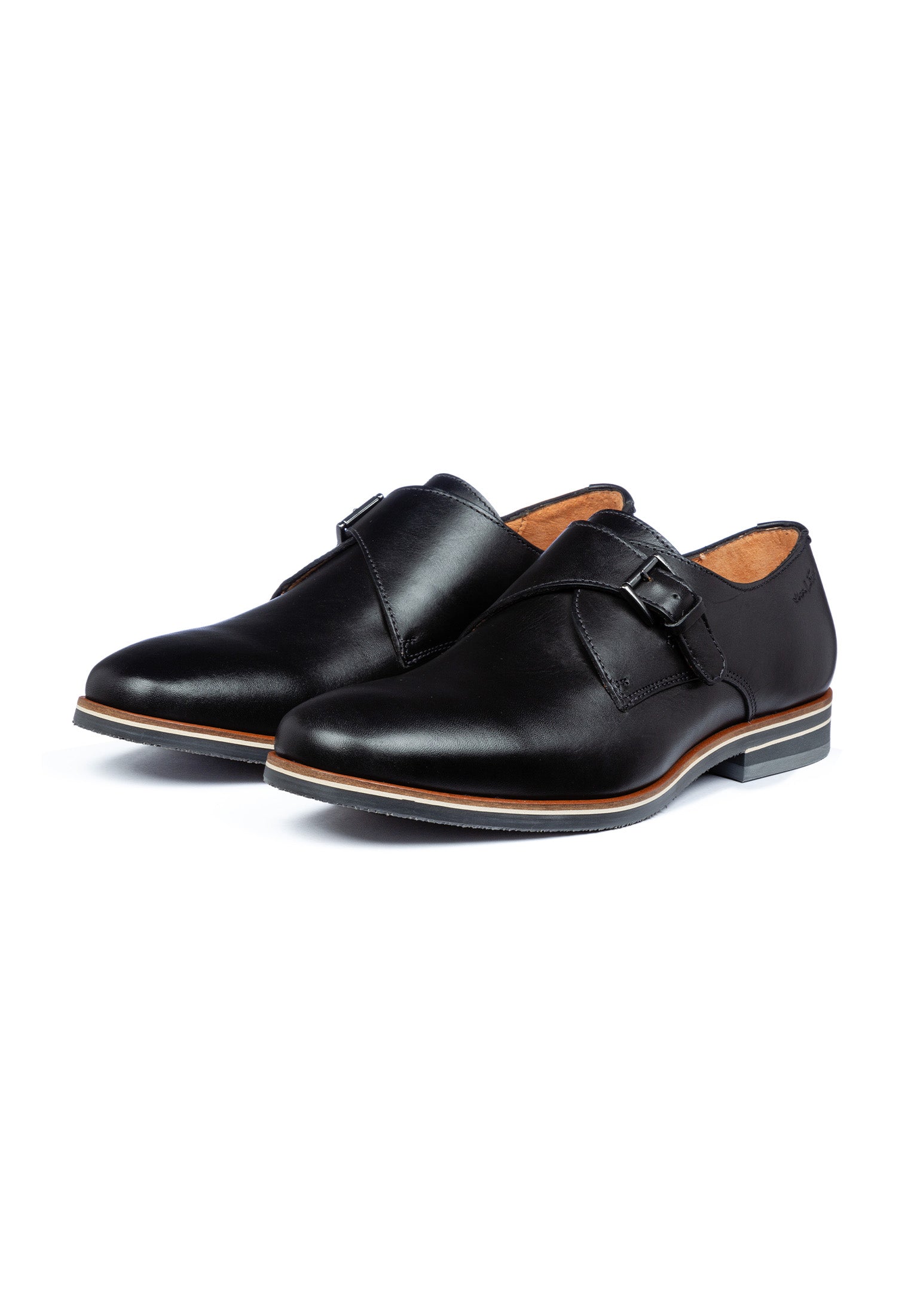 Schwarzer Glattleder Amalfi Schnallenschuh