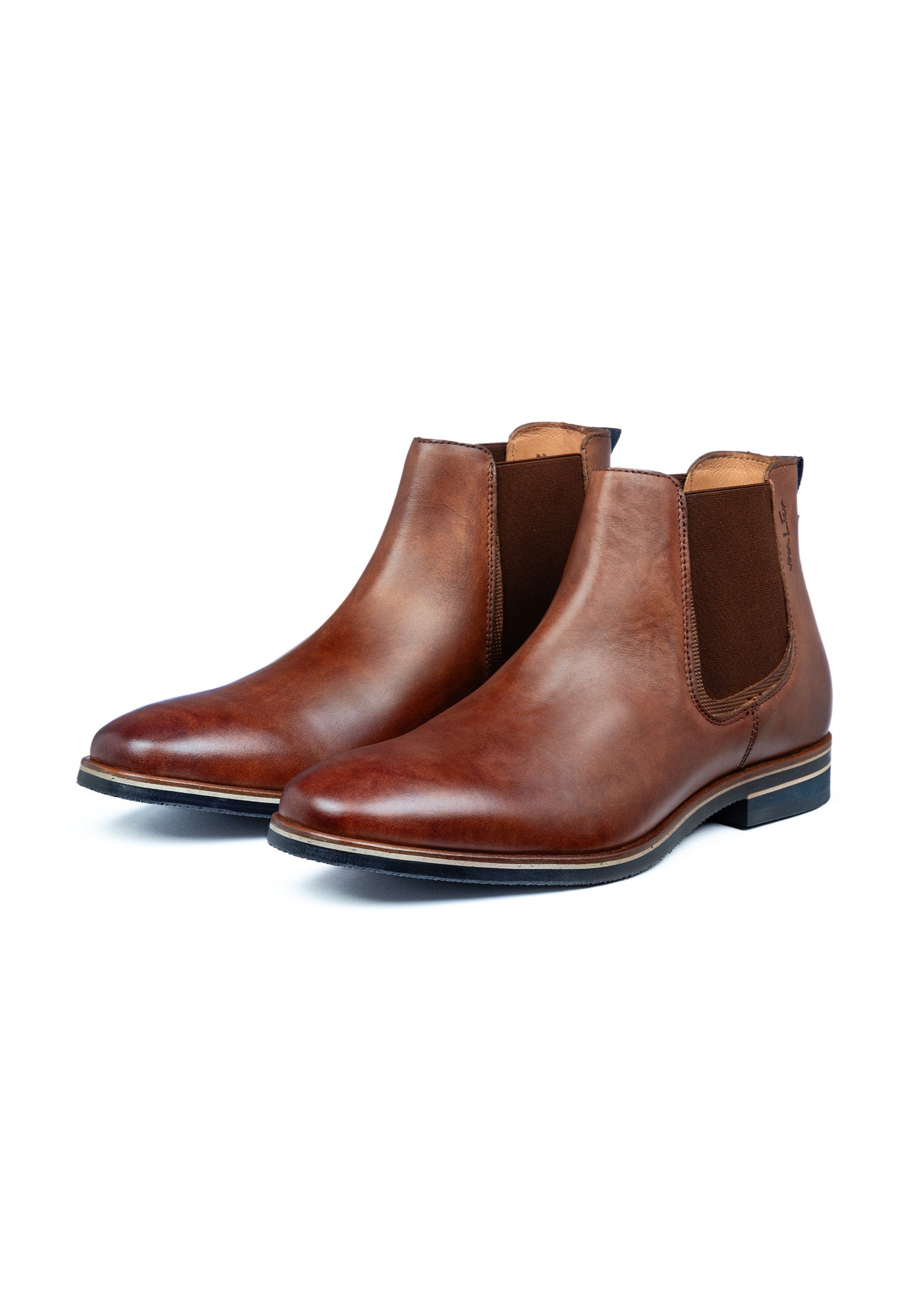 Helles Cognac Glattleder Amalfi Chelsea Boot