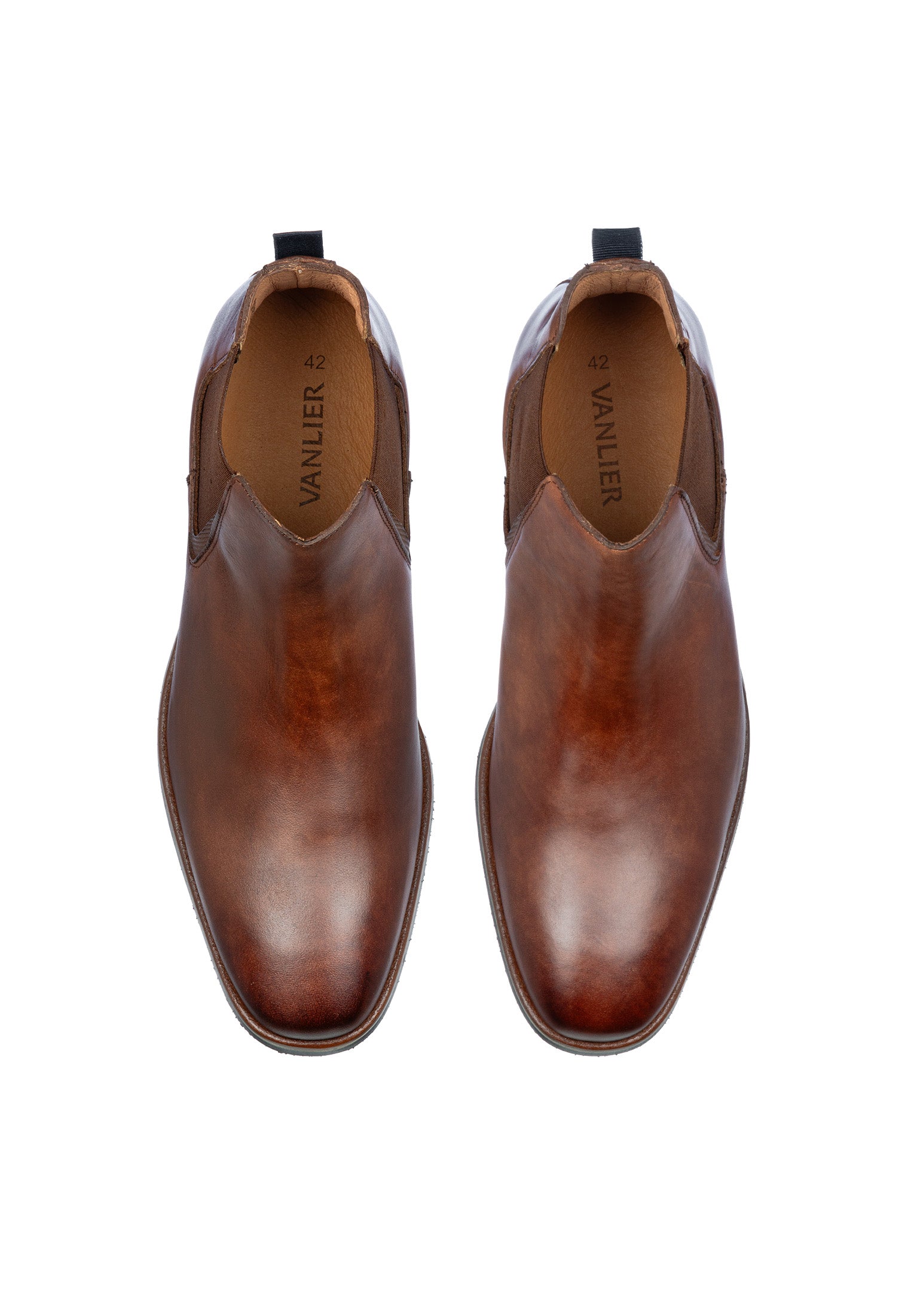 Helles Cognac Glattleder Amalfi Chelsea Boot