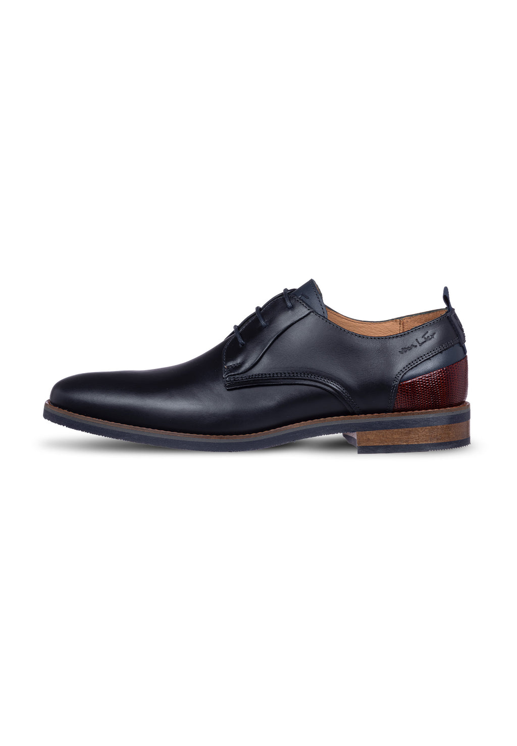 Navy blauw gladleren Amalfi Loafer