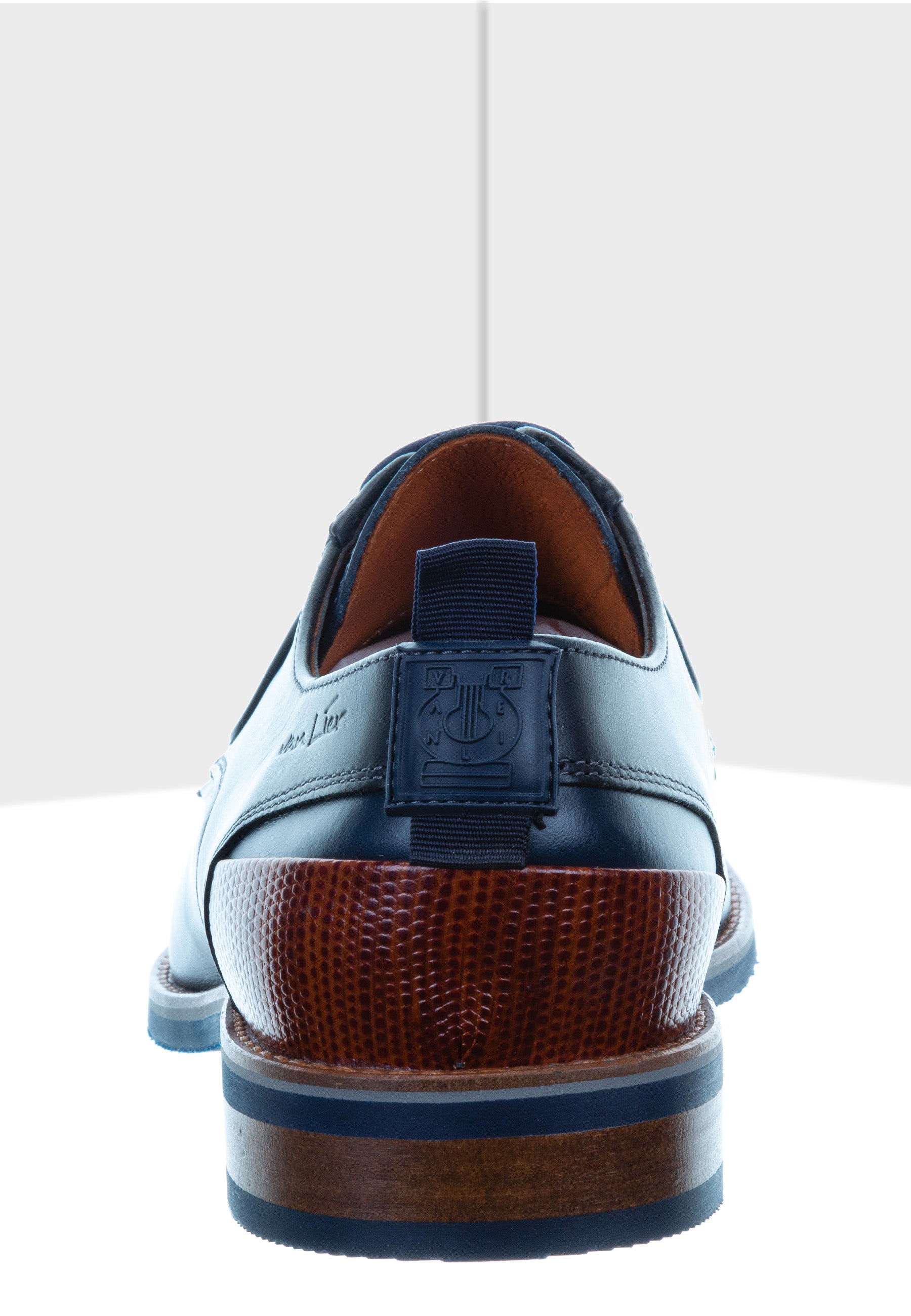 Navy blauw gladleren Amalfi Loafer