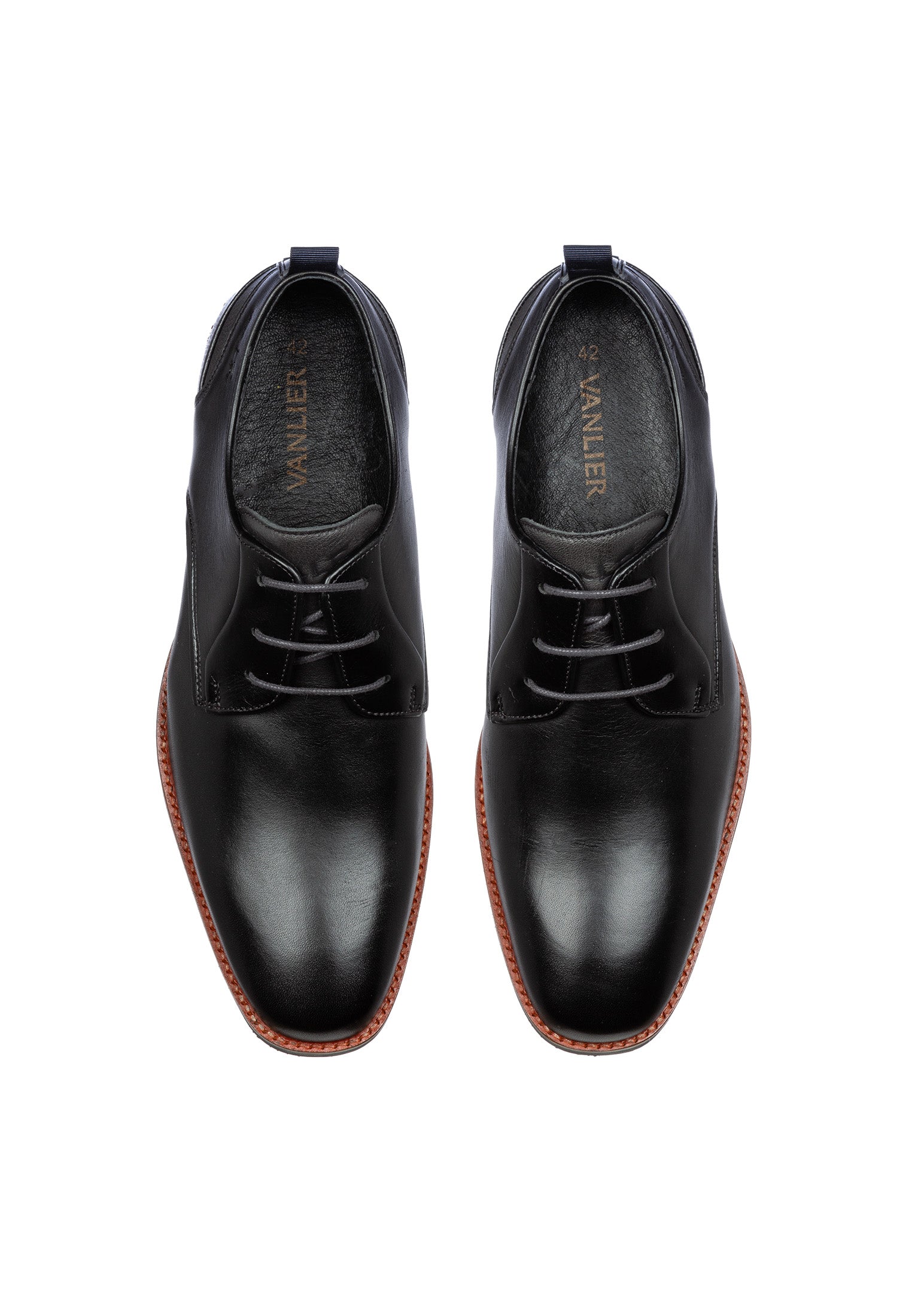 Cognac Glattleder Amalfi Schnürschuh