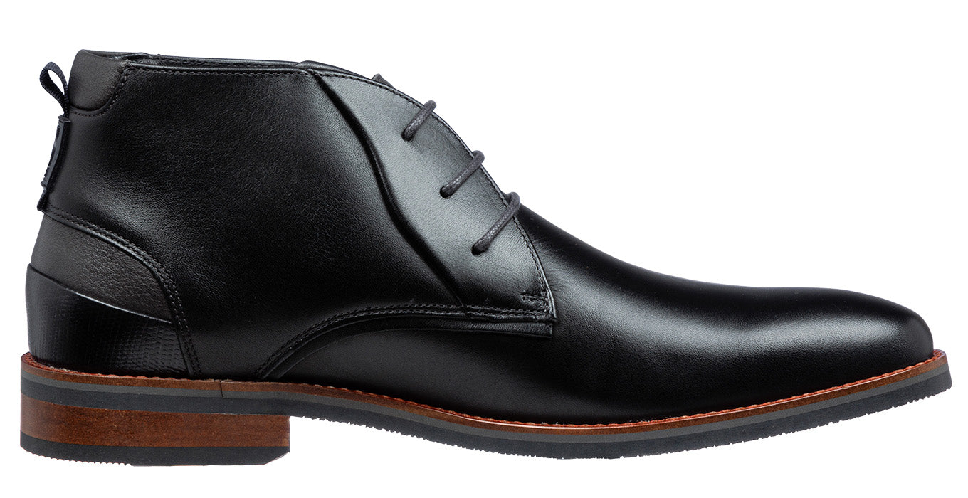 Schwarzer Glattleder Amalfi Schnürschuh