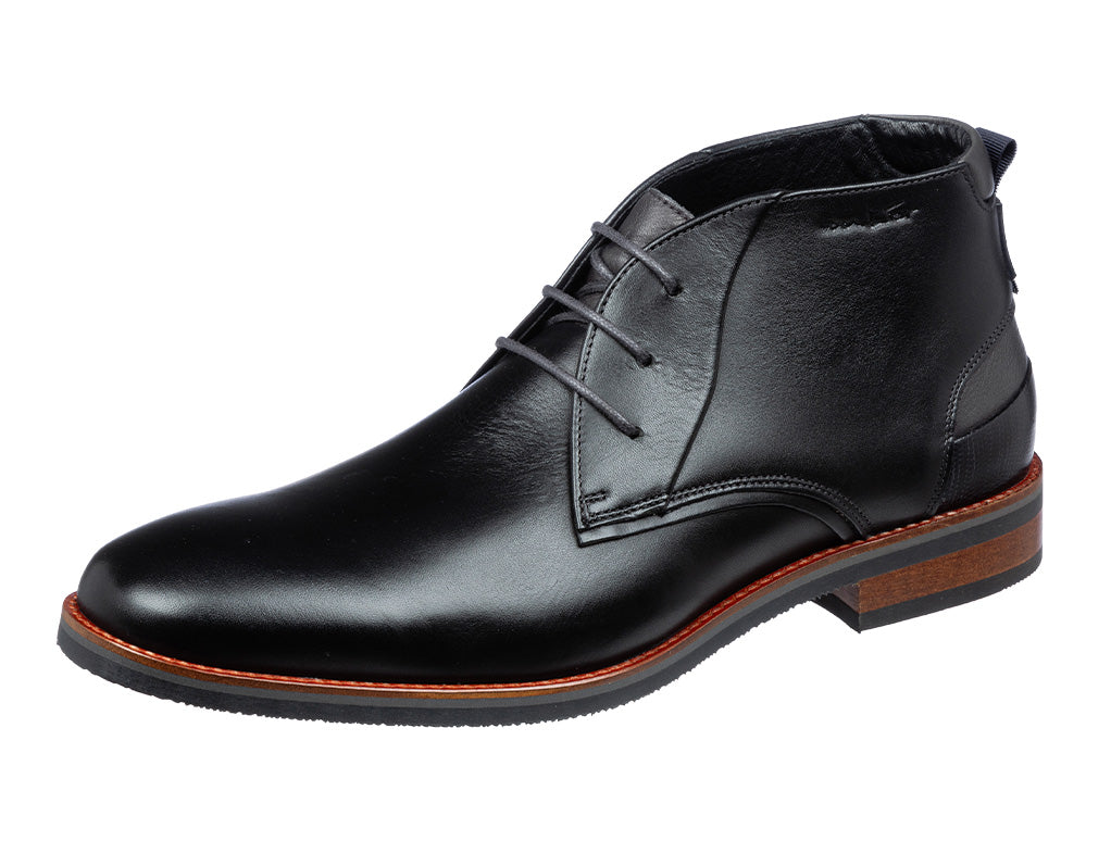 Schwarzer Glattleder Amalfi Schnürschuh