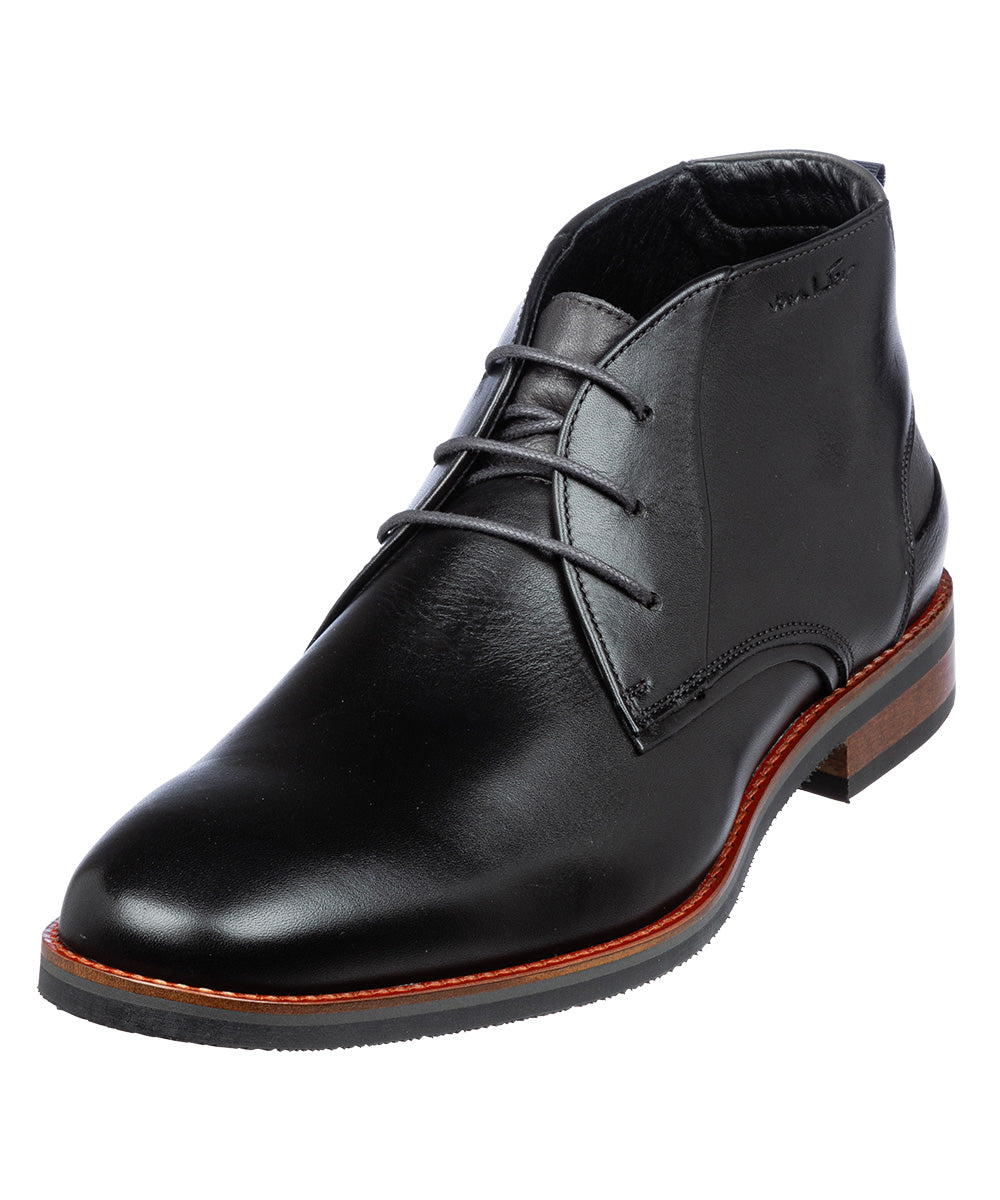 Schwarzer Glattleder Amalfi Schnürschuh