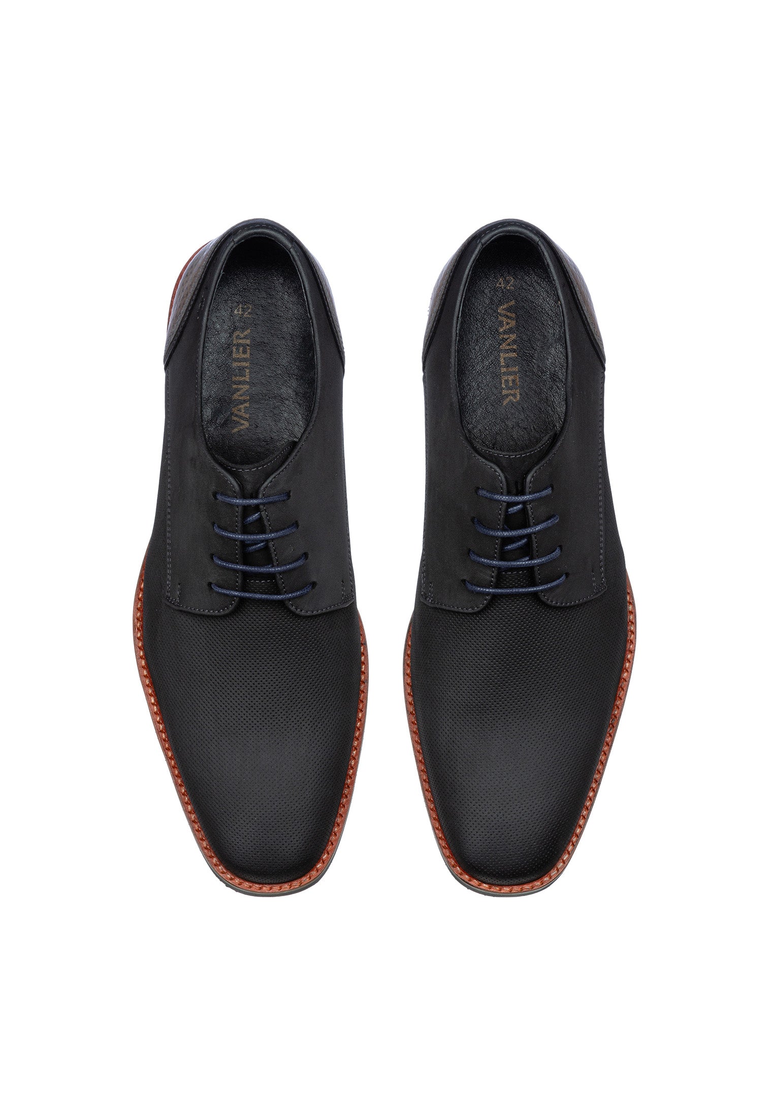 Schwarzer Glattleder Amalfi Schnürschuh