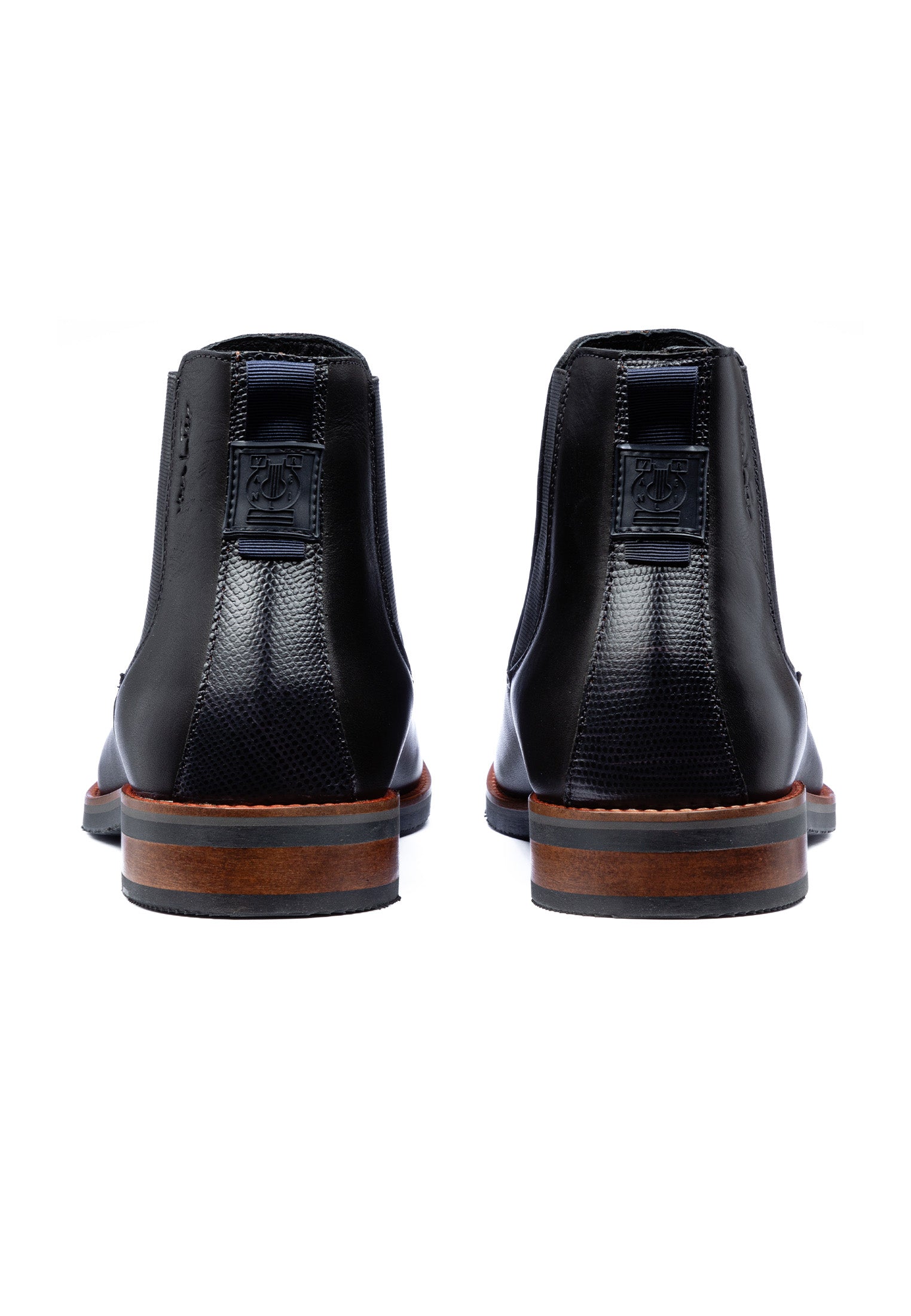 Schwarzer Glattleder Amalfi Chelsea Boot