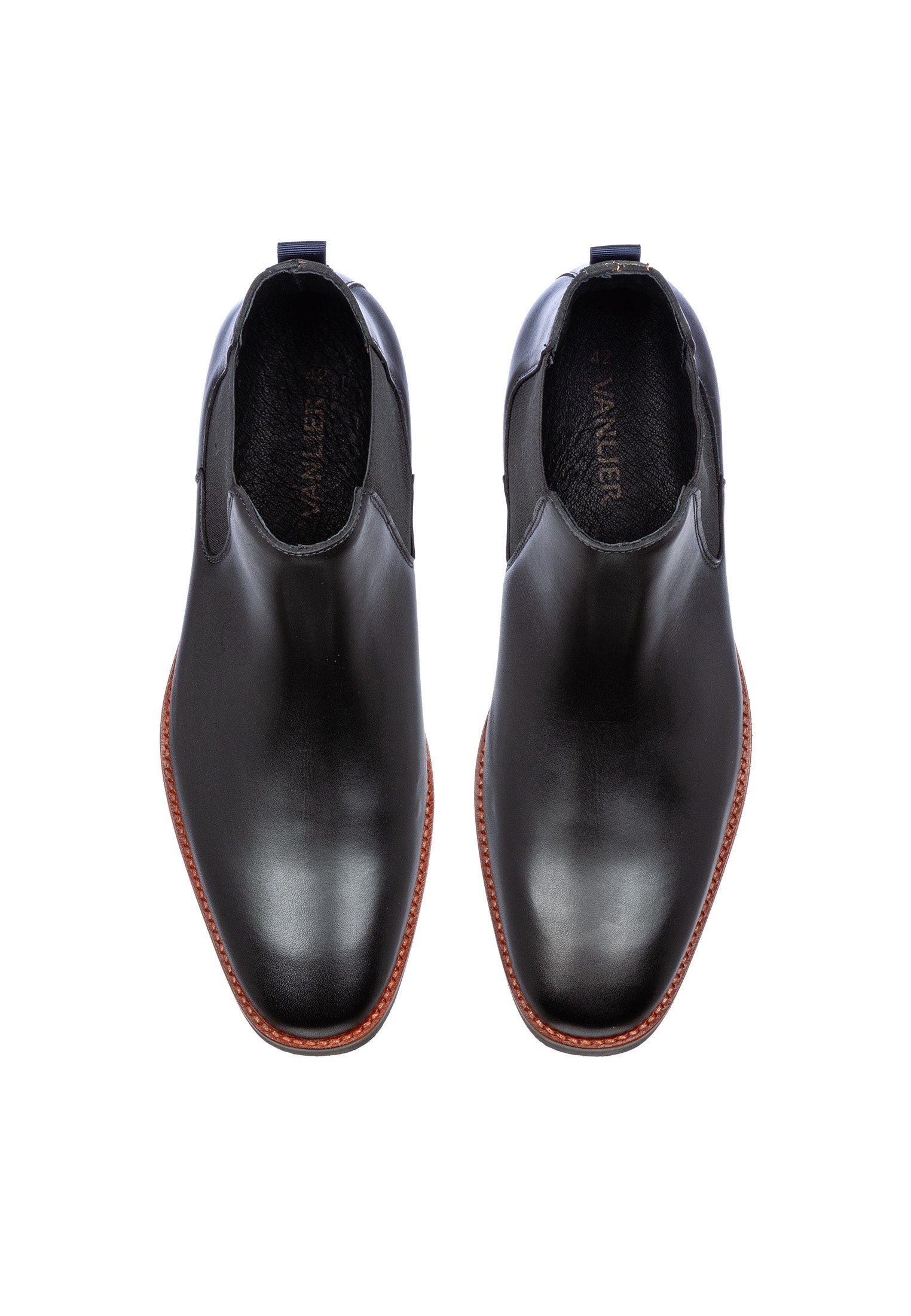 Schwarzer Glattleder Amalfi Chelsea Boot