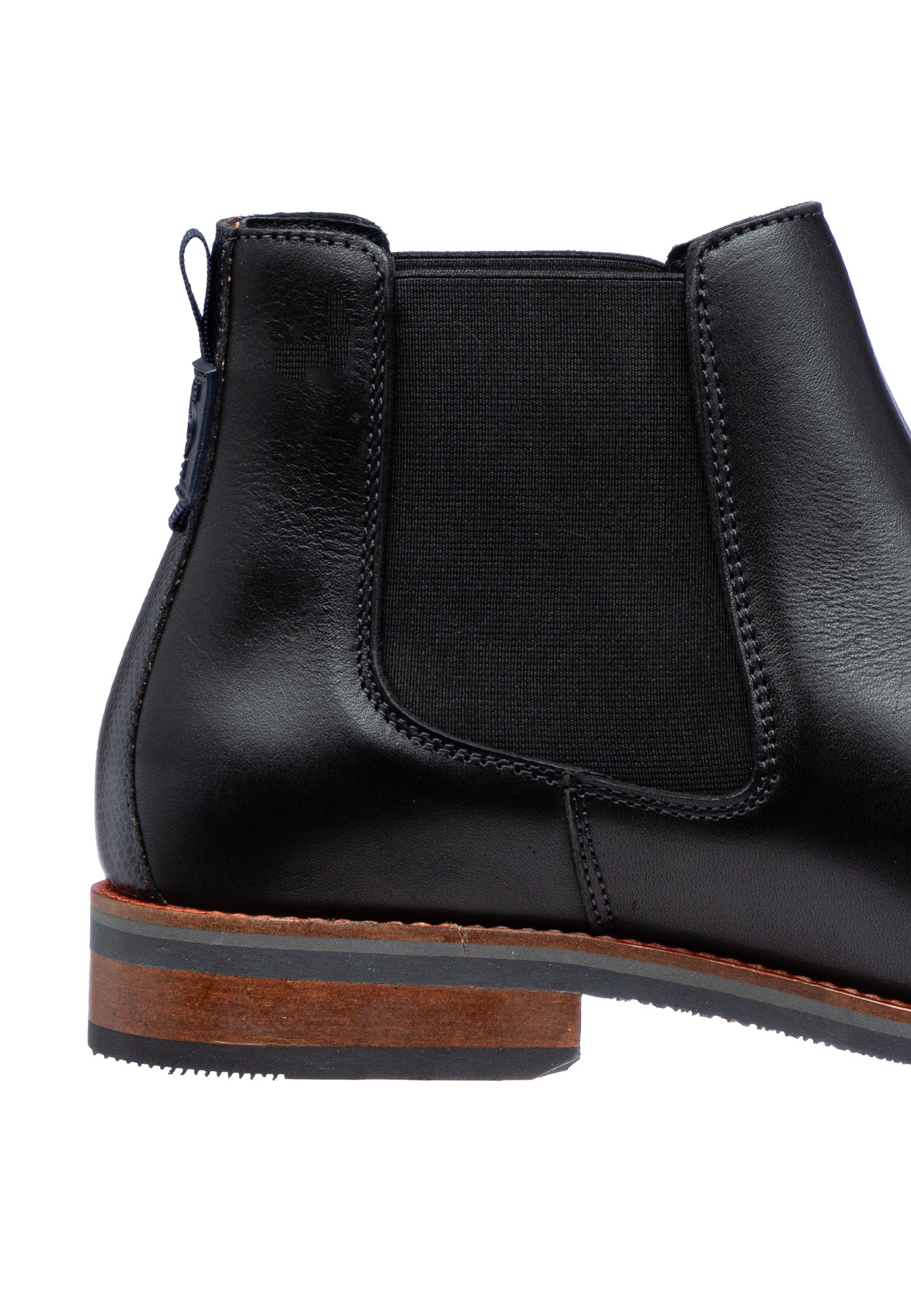 Schwarzer Glattleder Amalfi Chelsea Boot