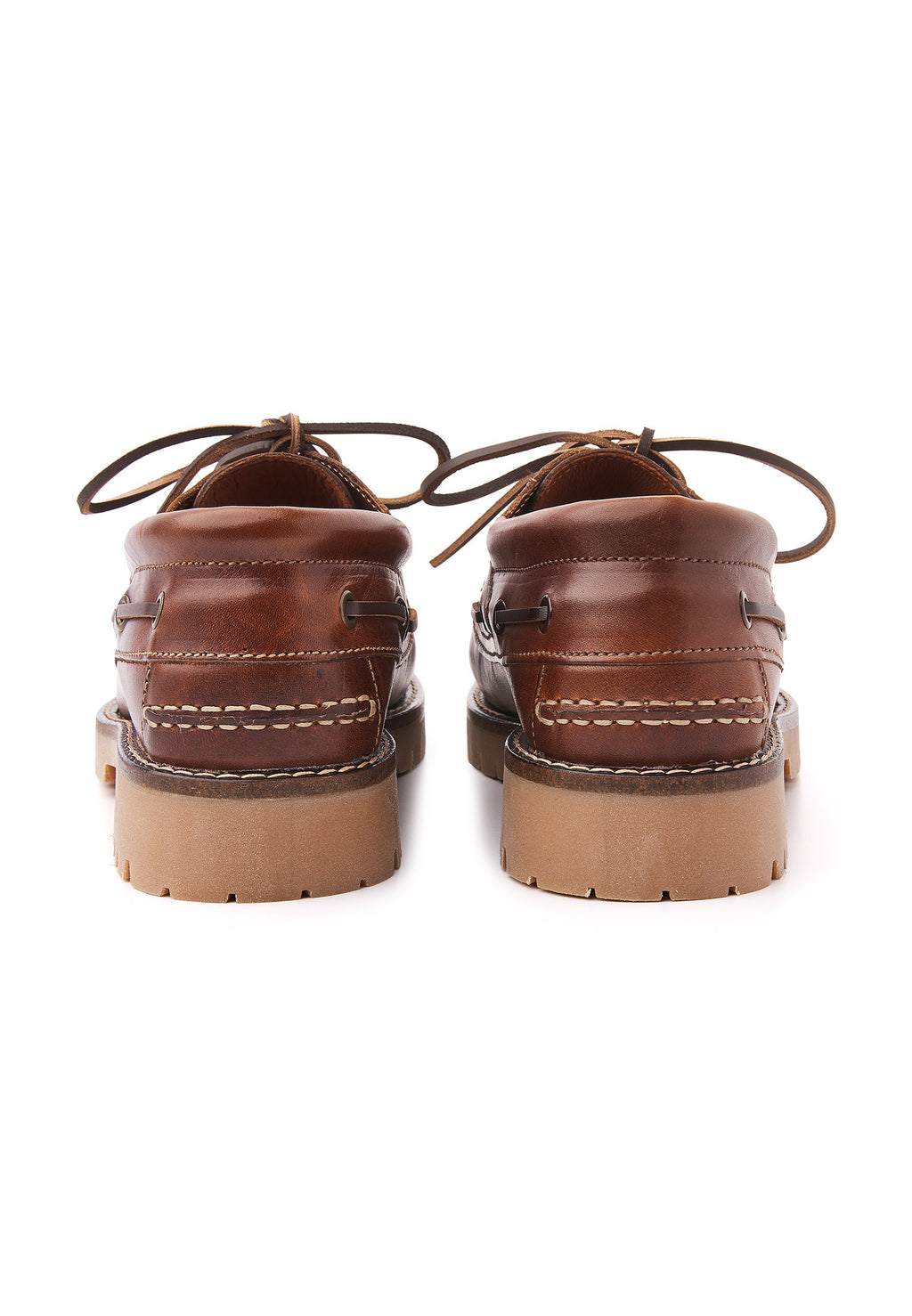 Bruin cognac gladleren Baylands loafer