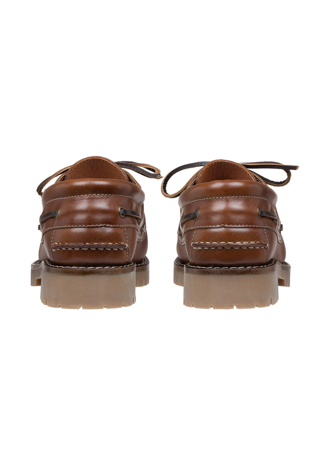 Bruin cognac gladleren Baylands loafer