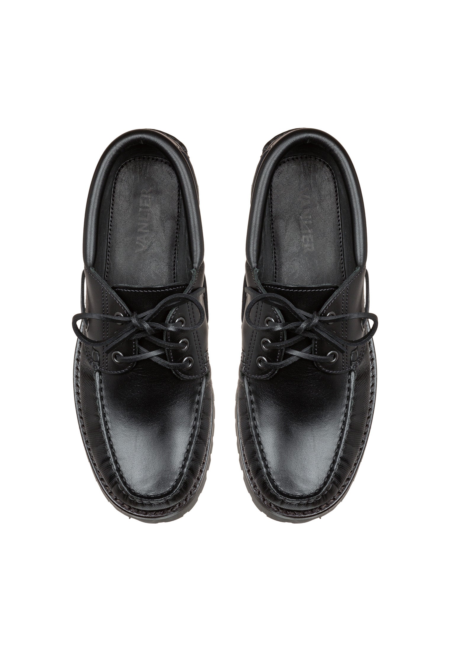 Schwarzer Glattleder Baylands Schnürschuh