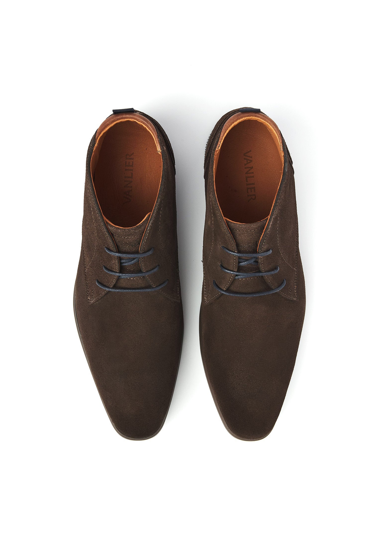 T-moro braune Wildleder Loafer Erasmo halbhoher Schnürschuh