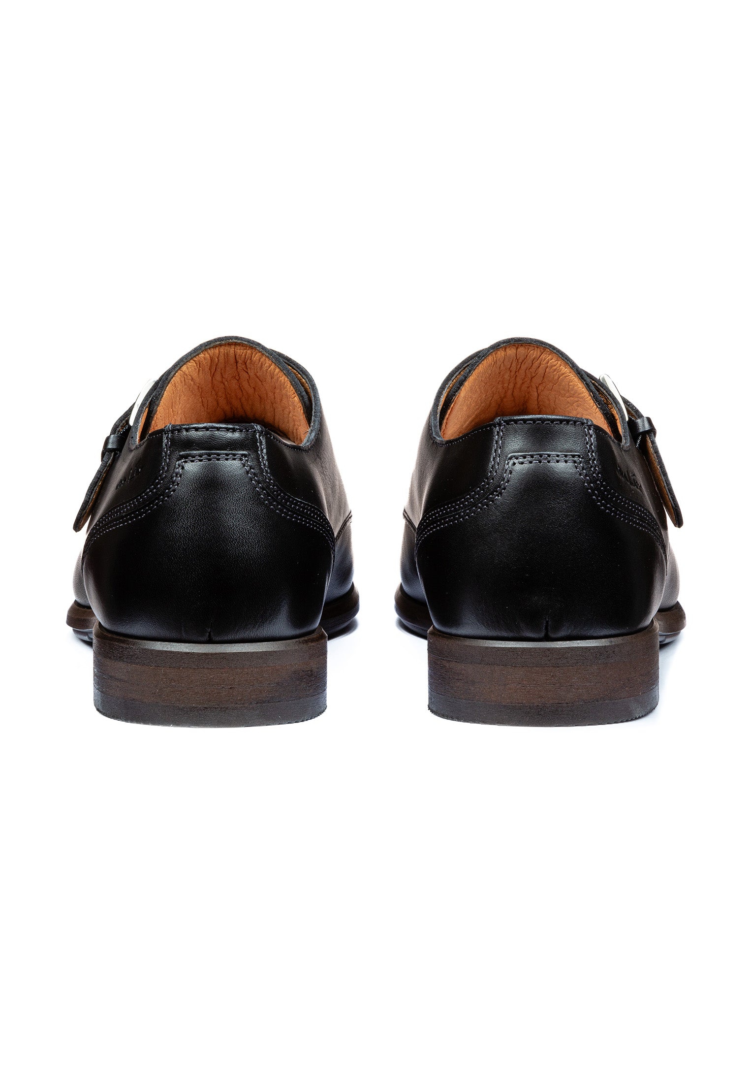 Schwarzer Glattleder Erasmo Schnallenschuh