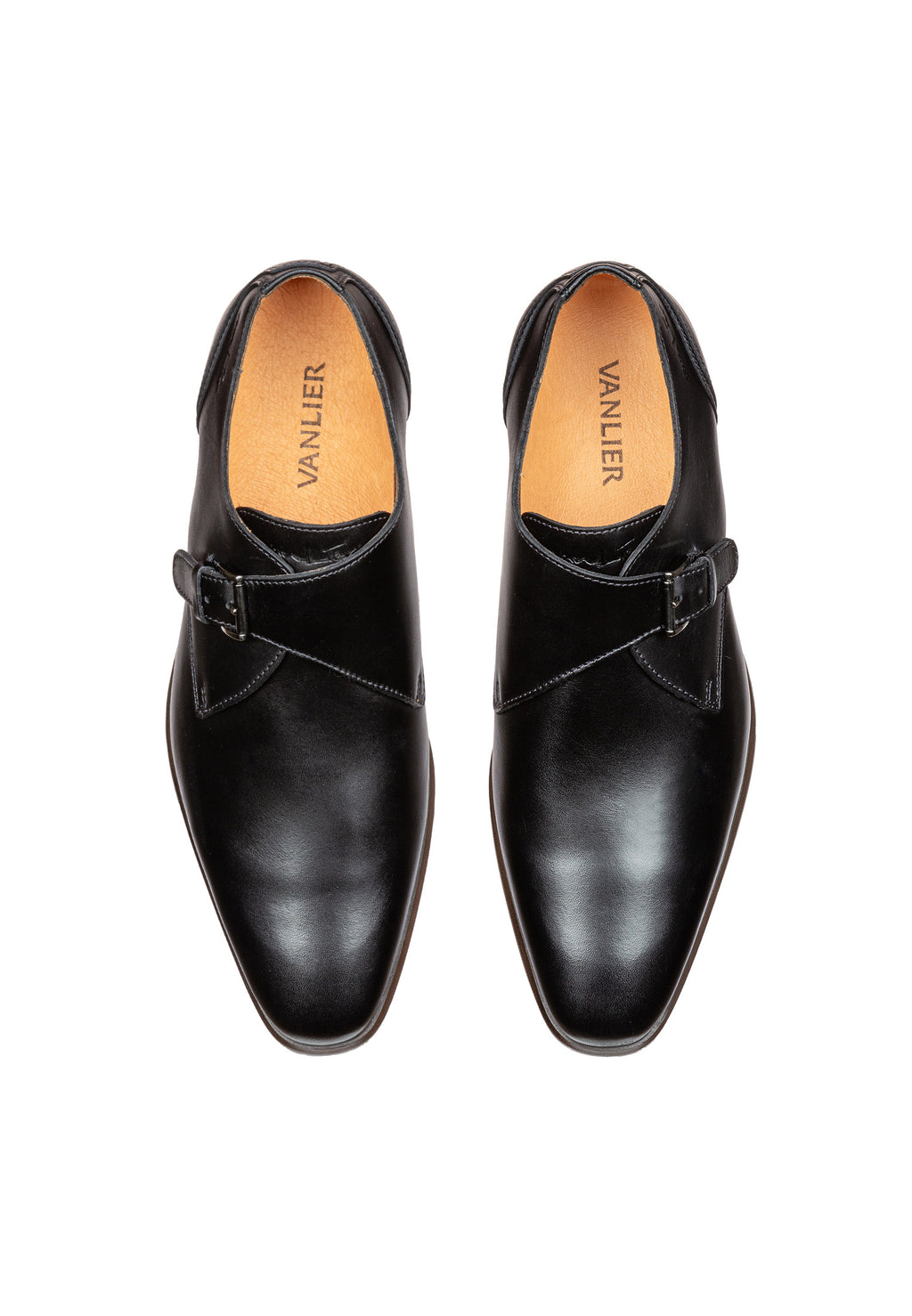 Schwarzer Glattleder Erasmo Schnallenschuh