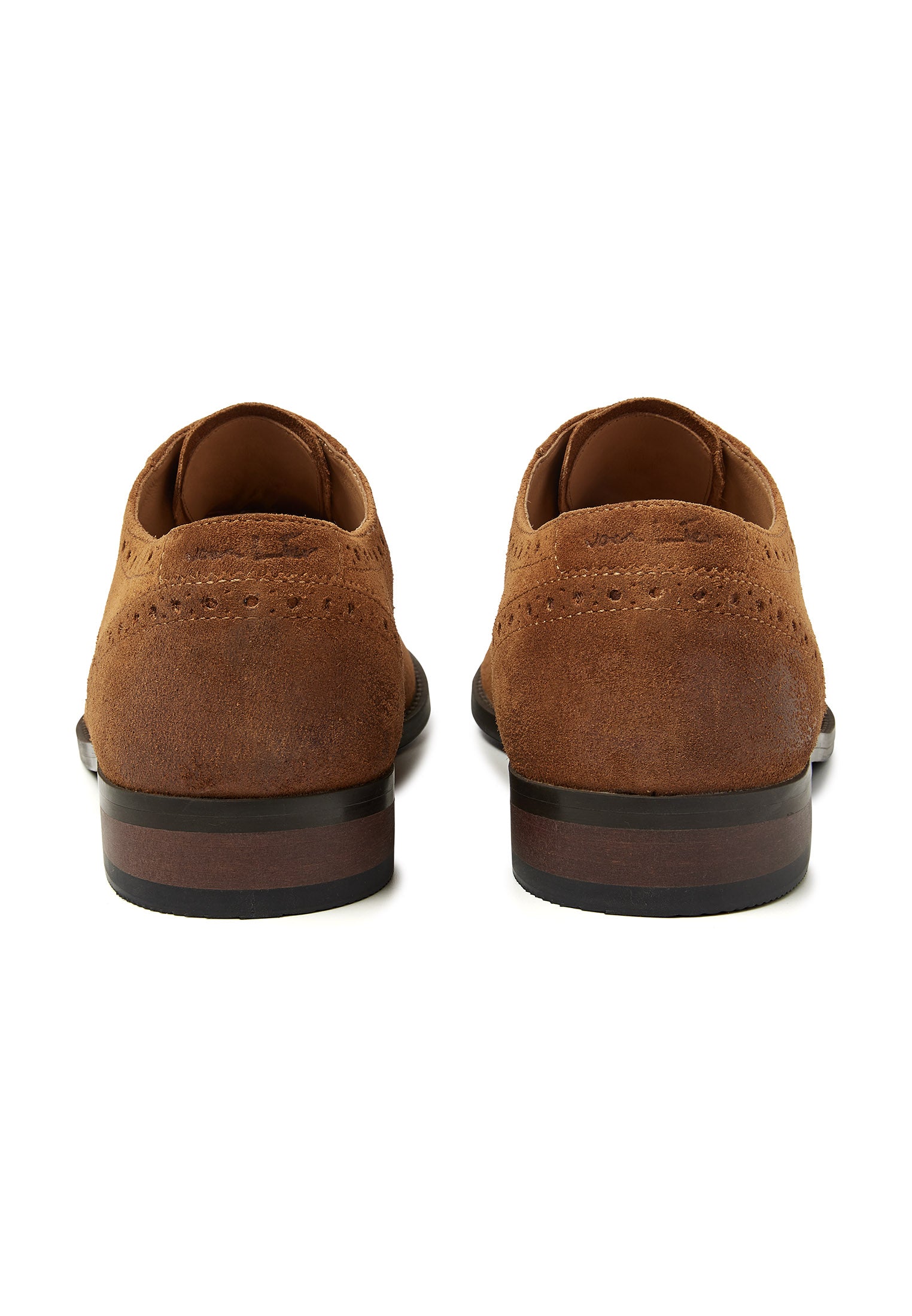 Cognac Wildleder Bregenz Schnürschuh