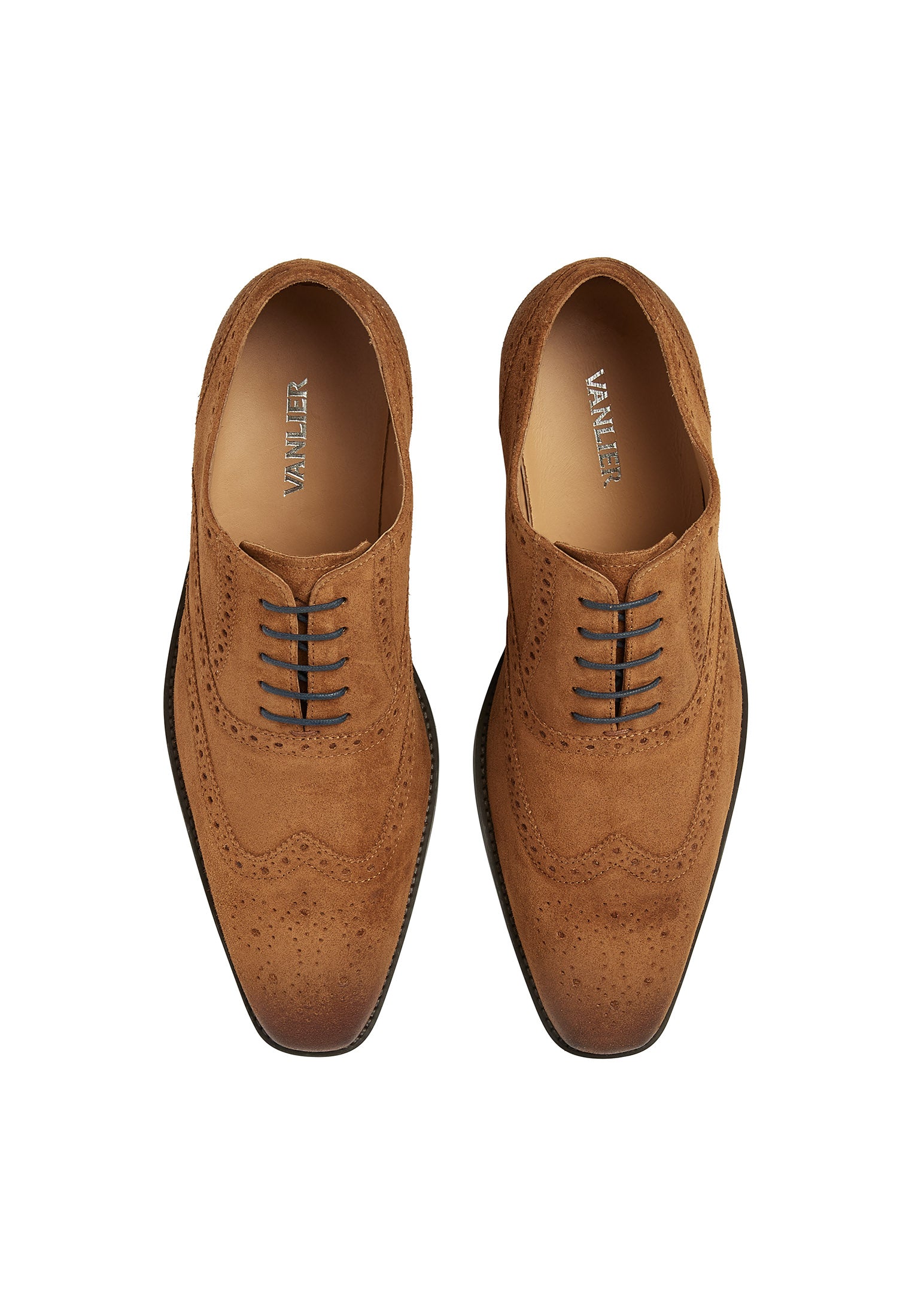 Cognac Wildleder Bregenz Schnürschuh