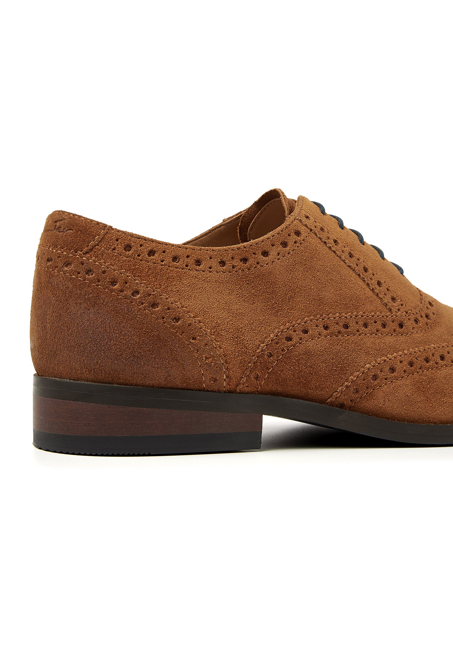 Cognac Wildleder Bregenz Schnürschuh