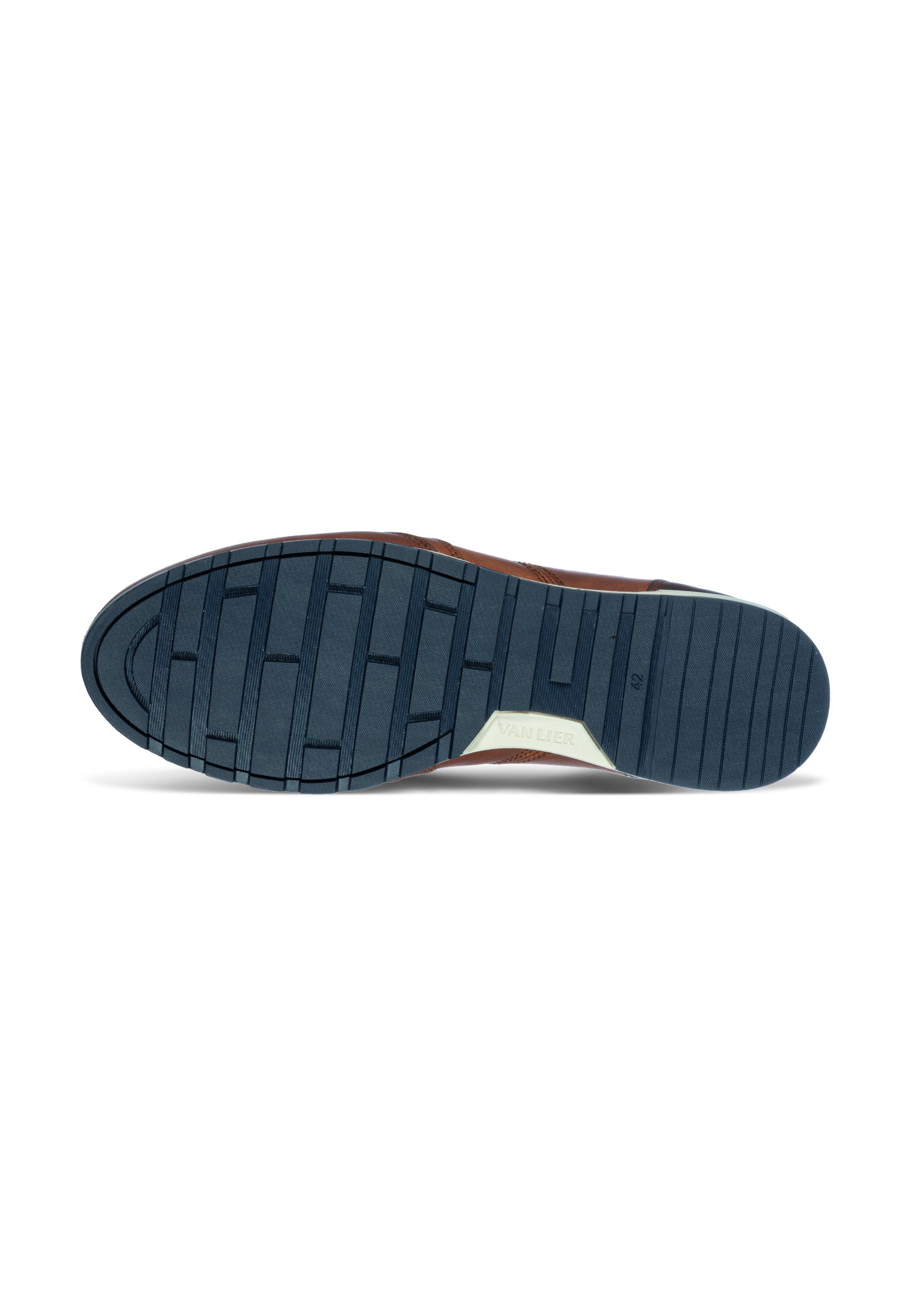 Licht cognac gladleren Anzano sneaker