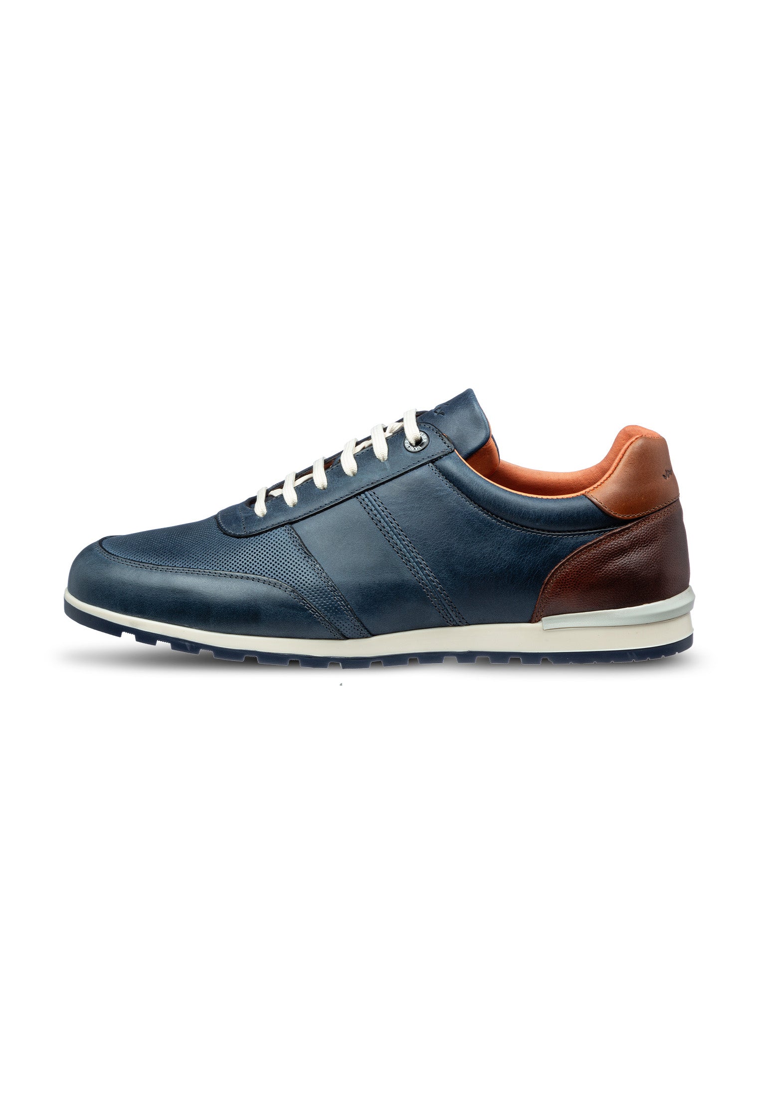 Blauw gladleren Anzano loafer