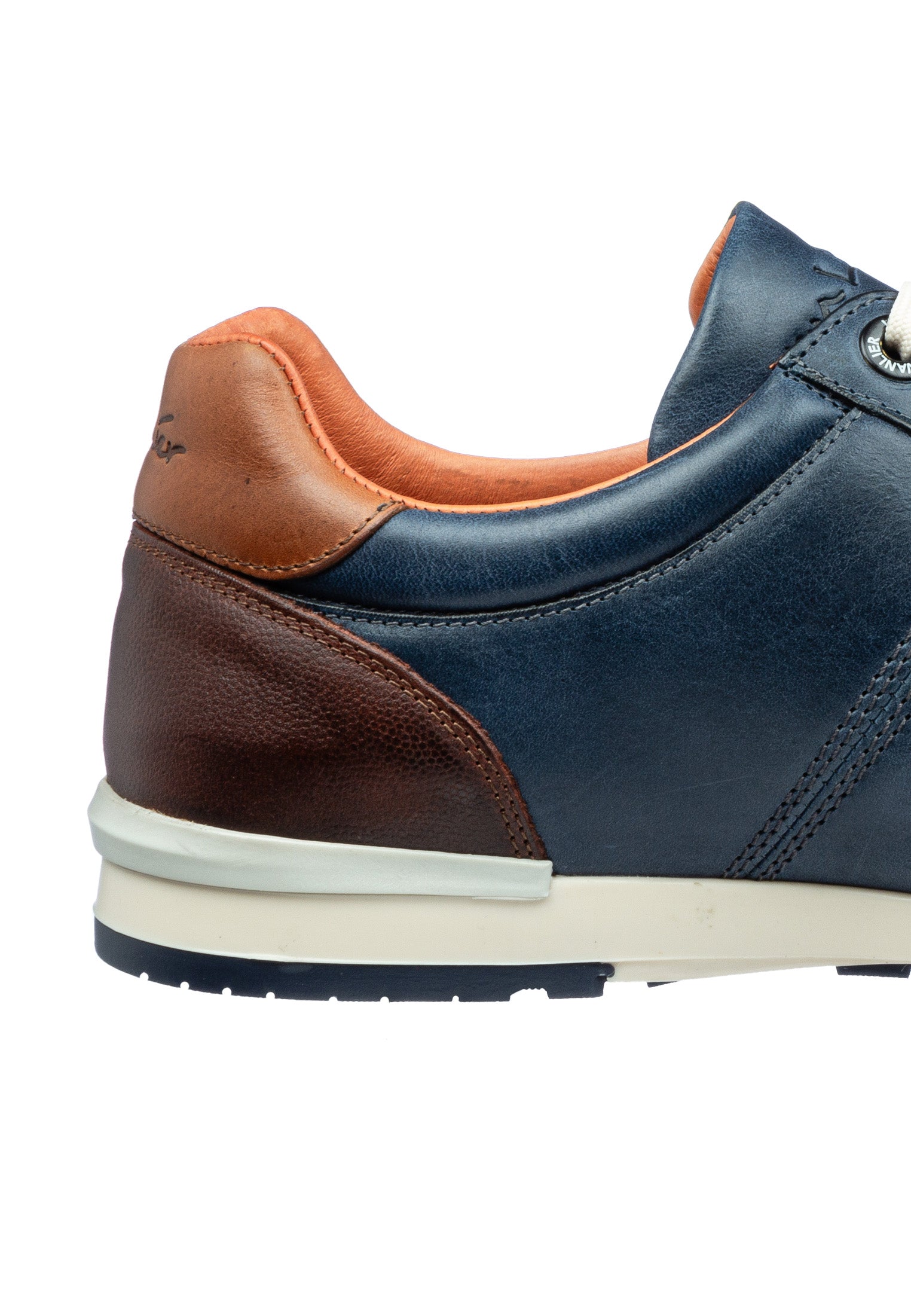 Blauw gladleren Anzano loafer