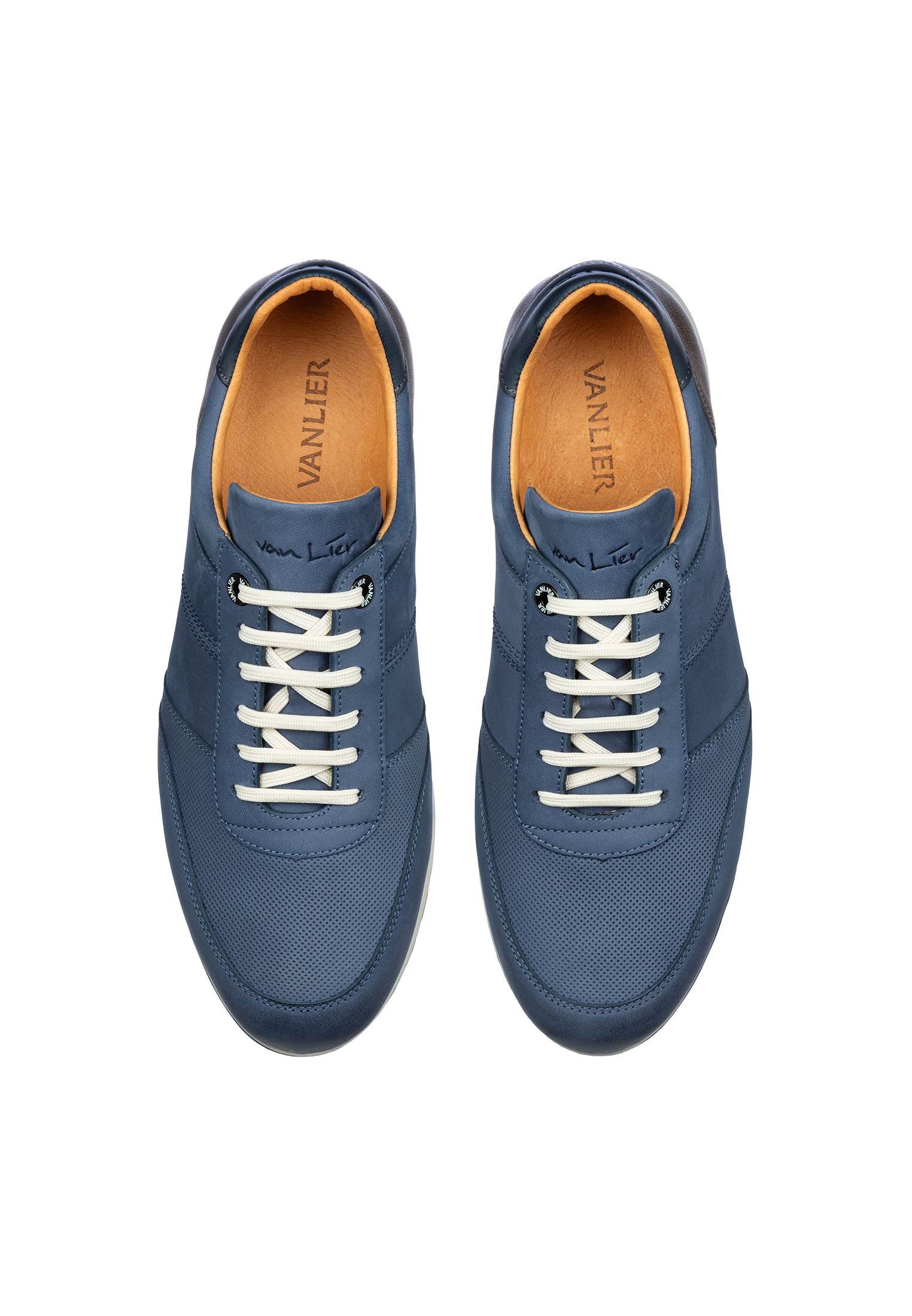 Blauw nubuck Anzano sneaker
