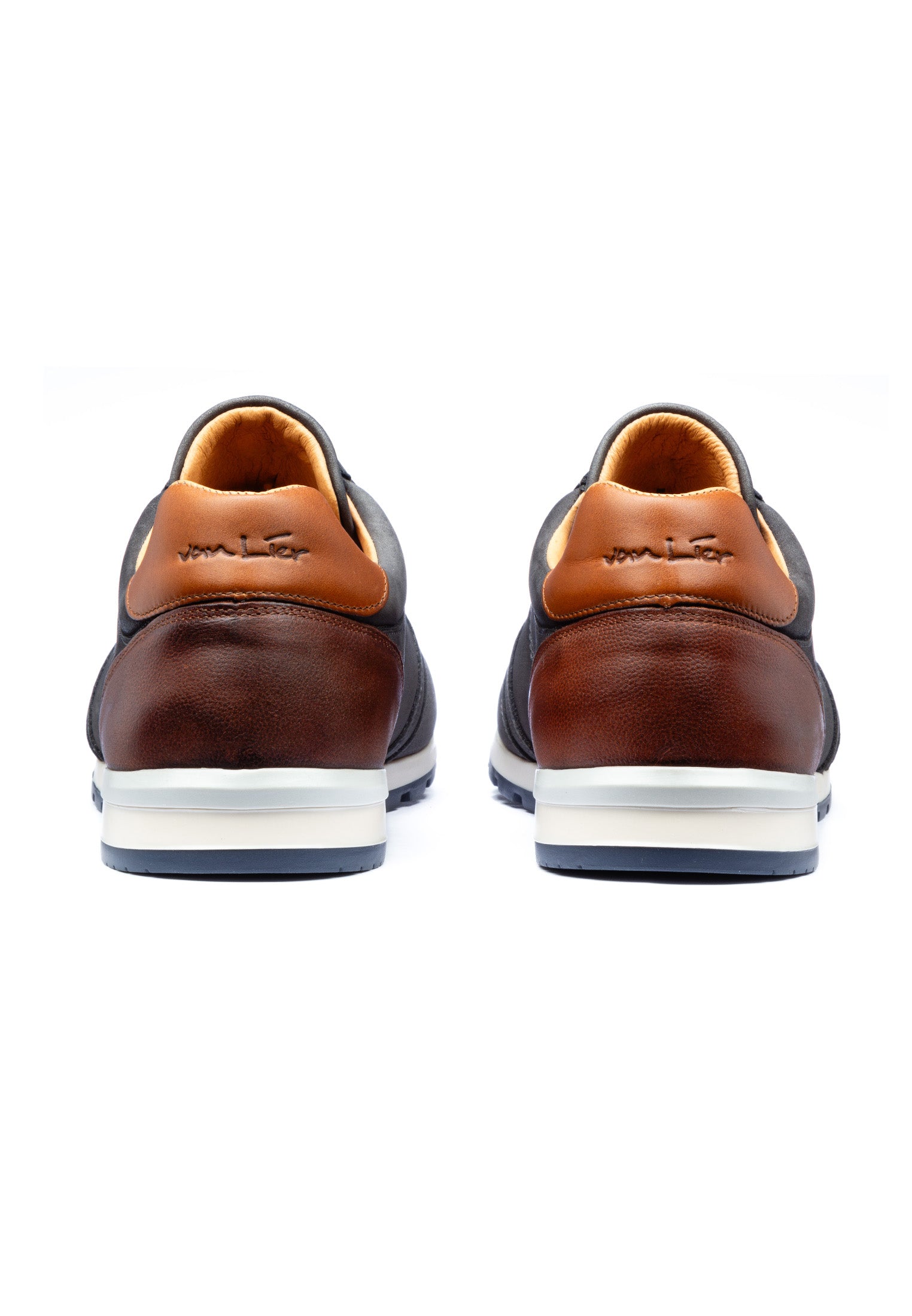 Antraciet grijs nubuck Anzano sneaker