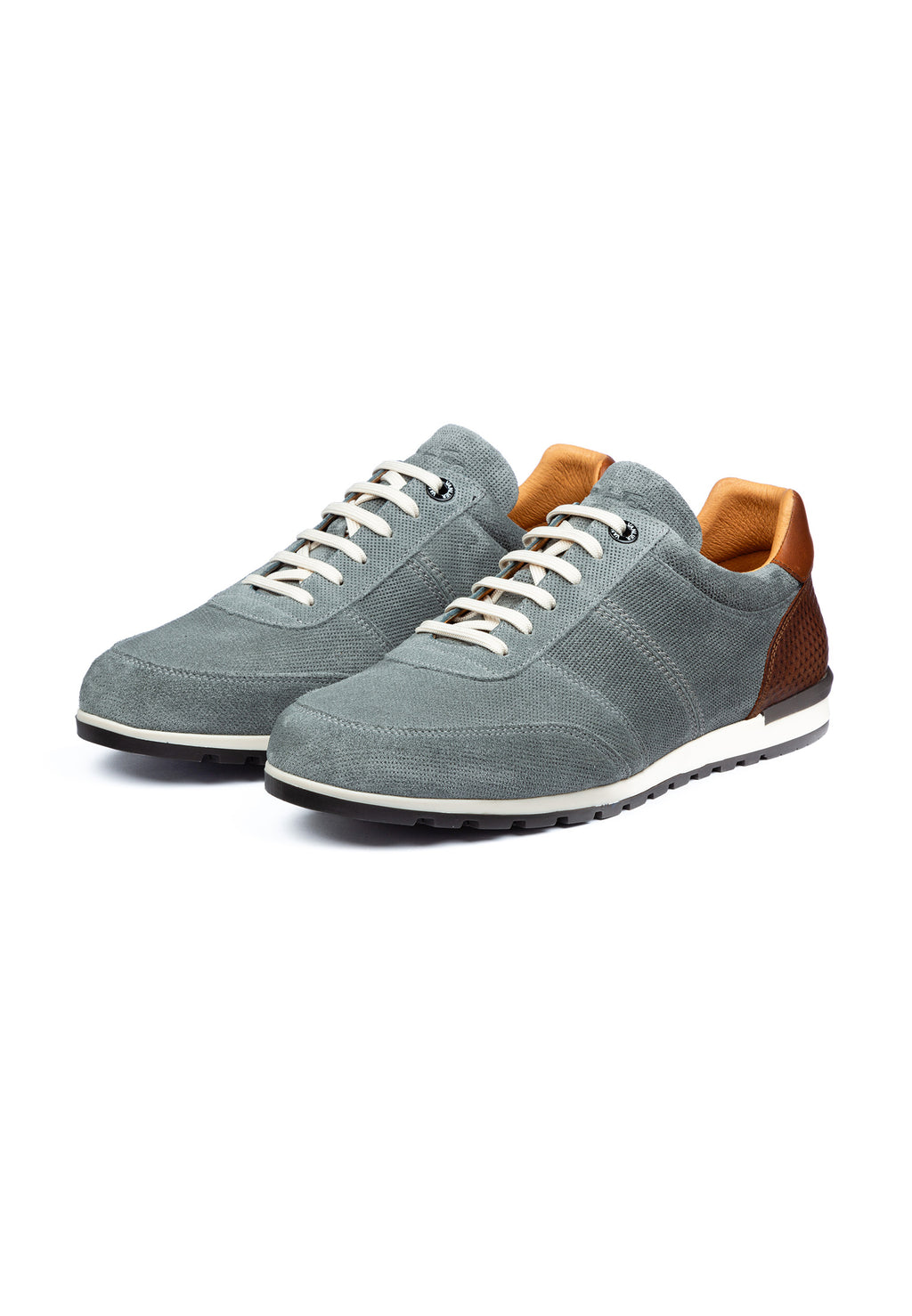 Graublaues Wildleder Loafer