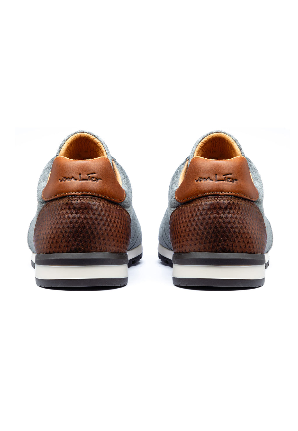 Graublaues Wildleder Loafer