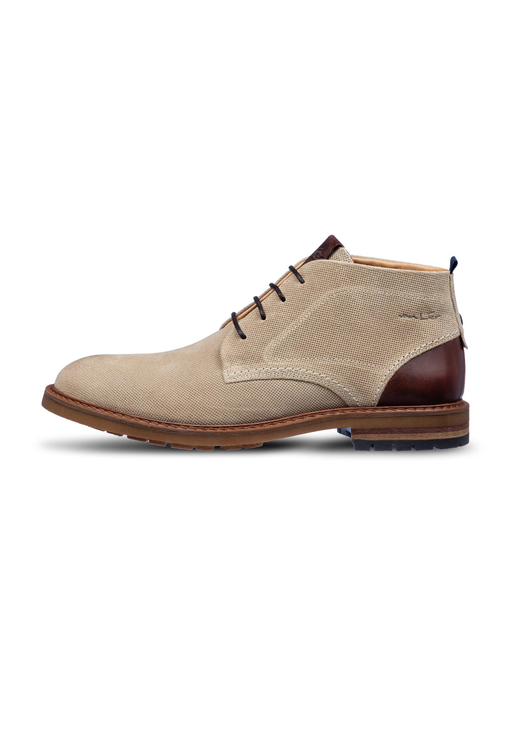 Hell taupe Wildleder Dino Schnürschuh