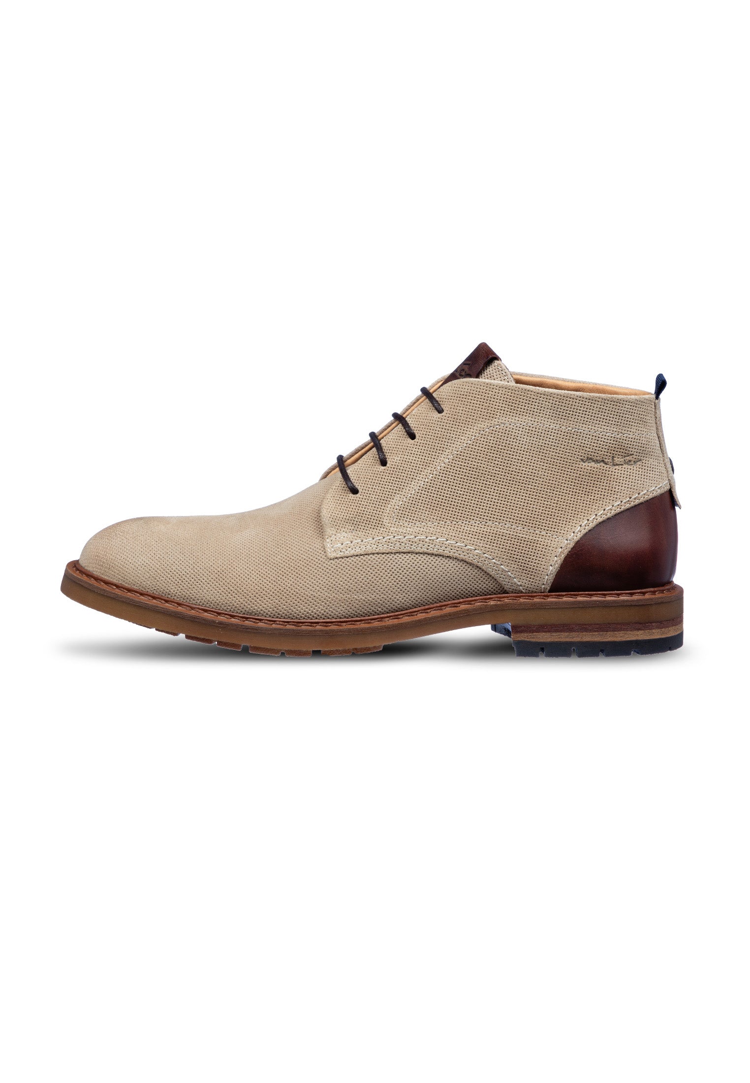 Hell taupe Wildleder Dino Schnürschuh