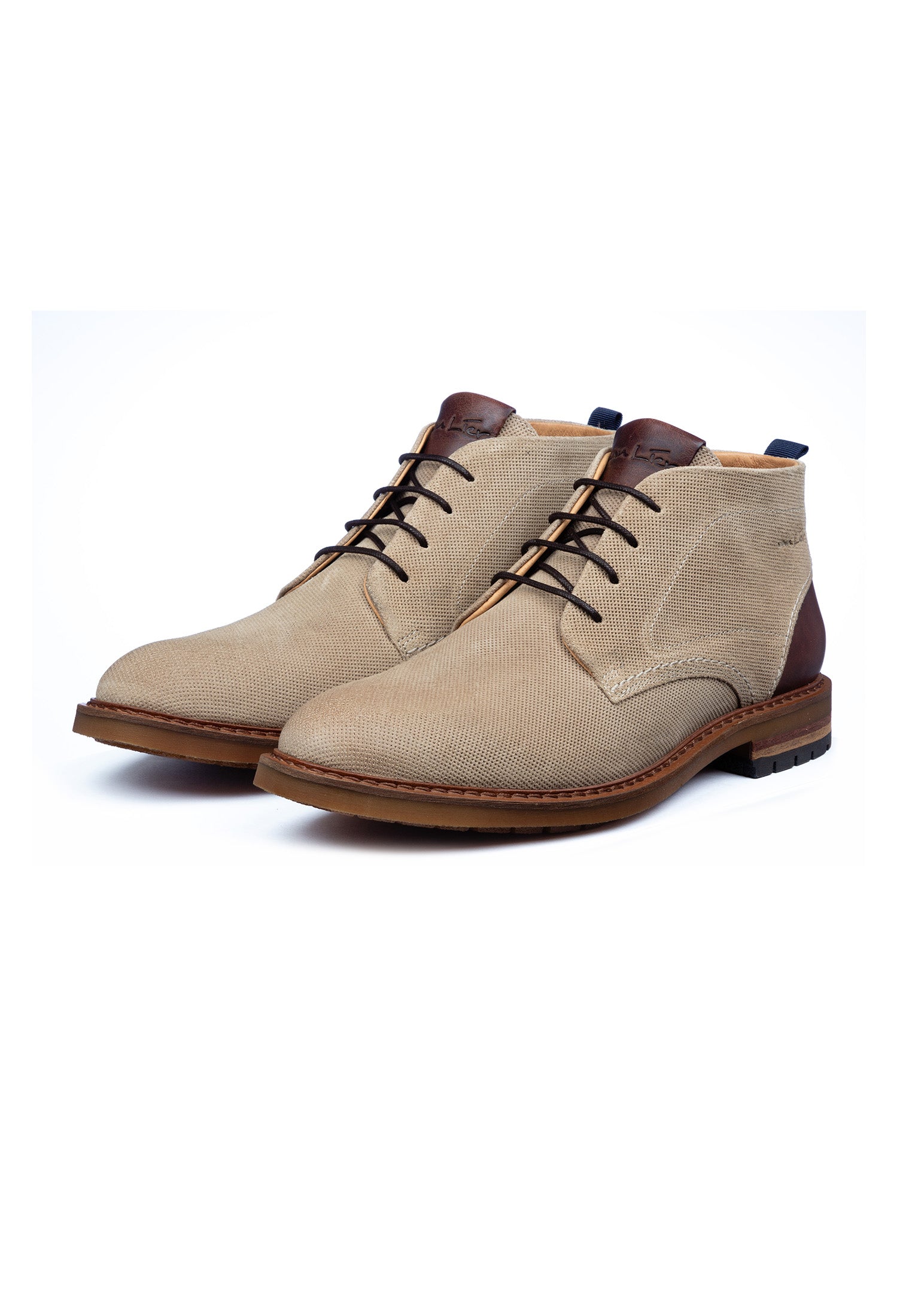 Hell taupe Wildleder Dino Schnürschuh