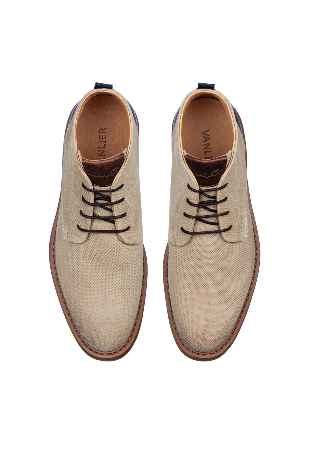 Hell taupe Wildleder Dino Schnürschuh