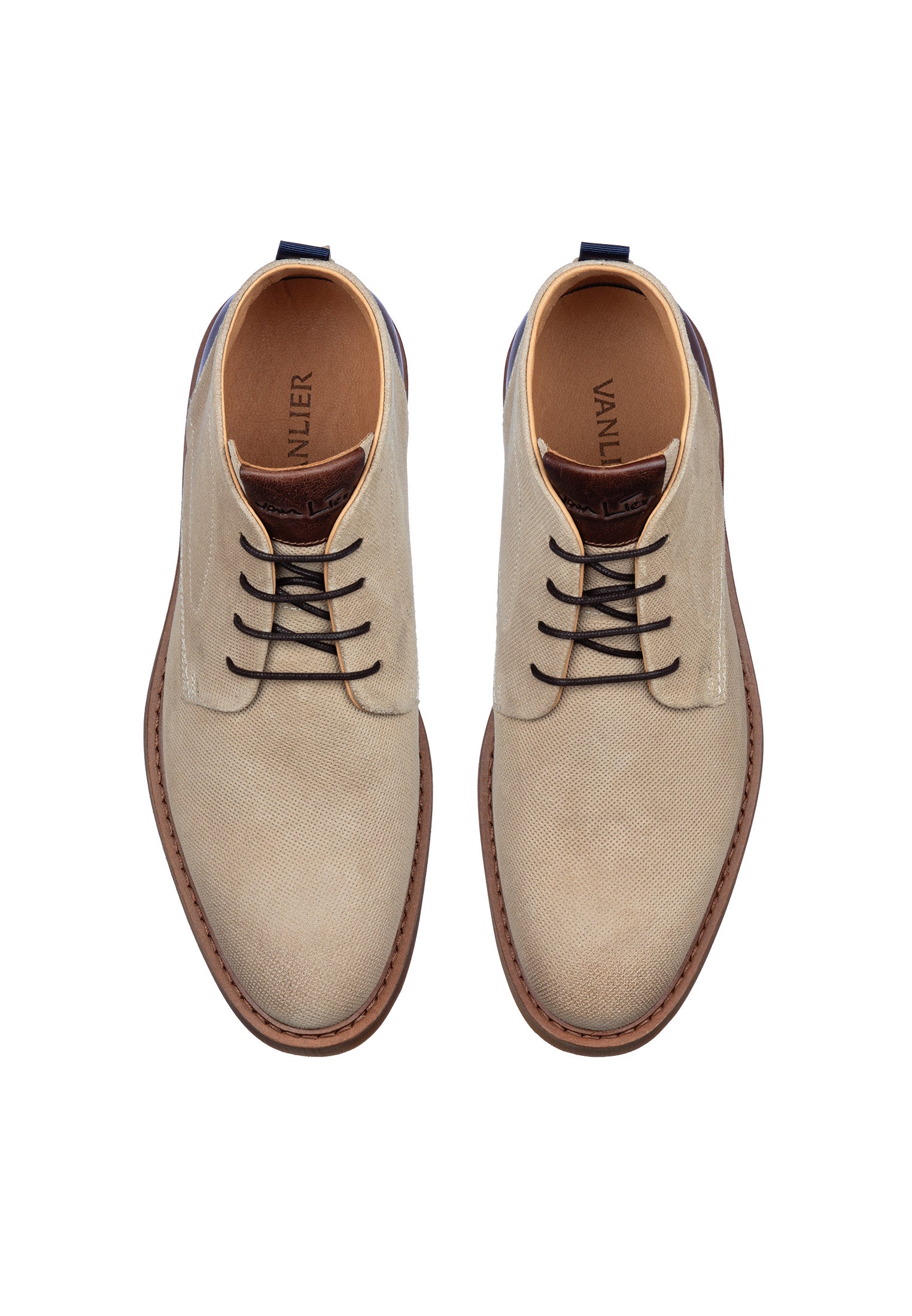 Hell taupe Wildleder Dino Schnürschuh