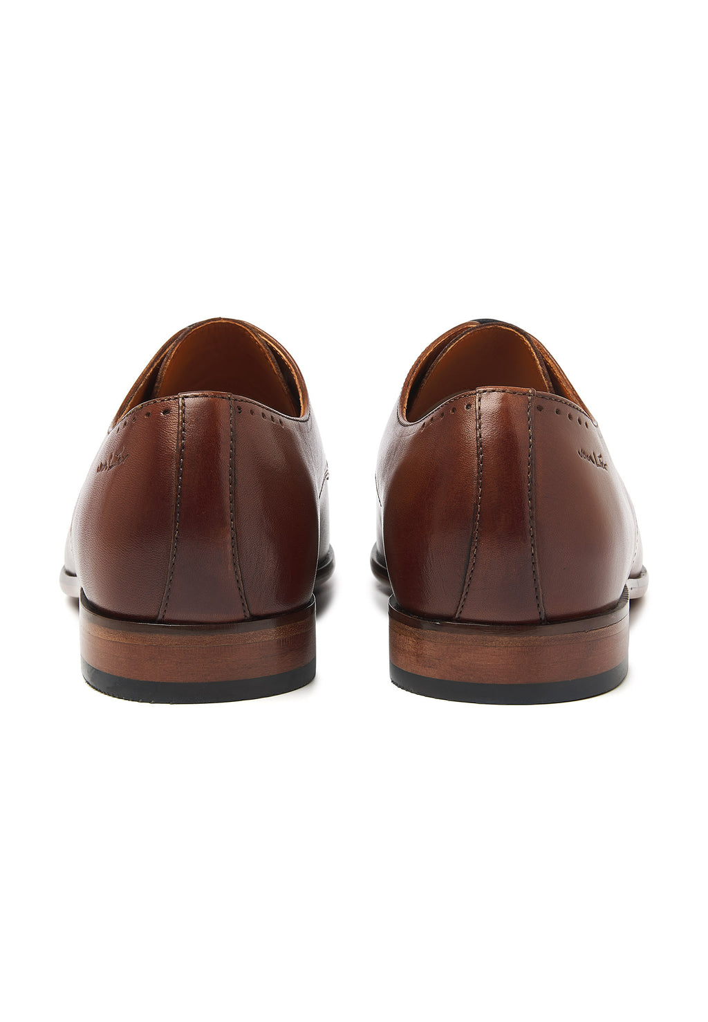 Cognac Glattleder Hercules Schnürschuh