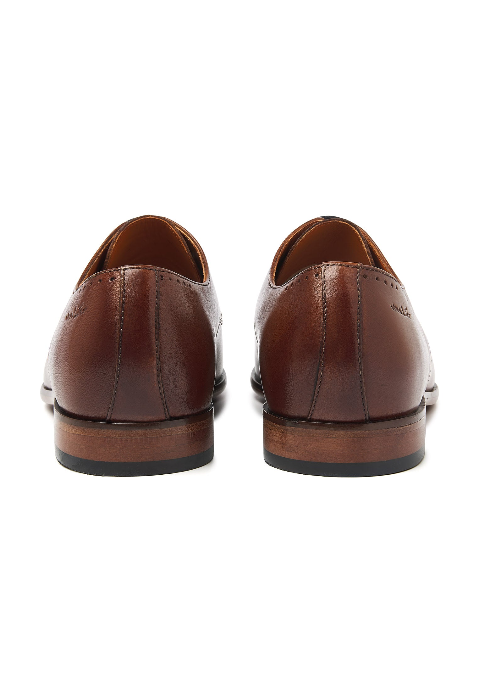 Cognac Glattleder Hercules Schnürschuh