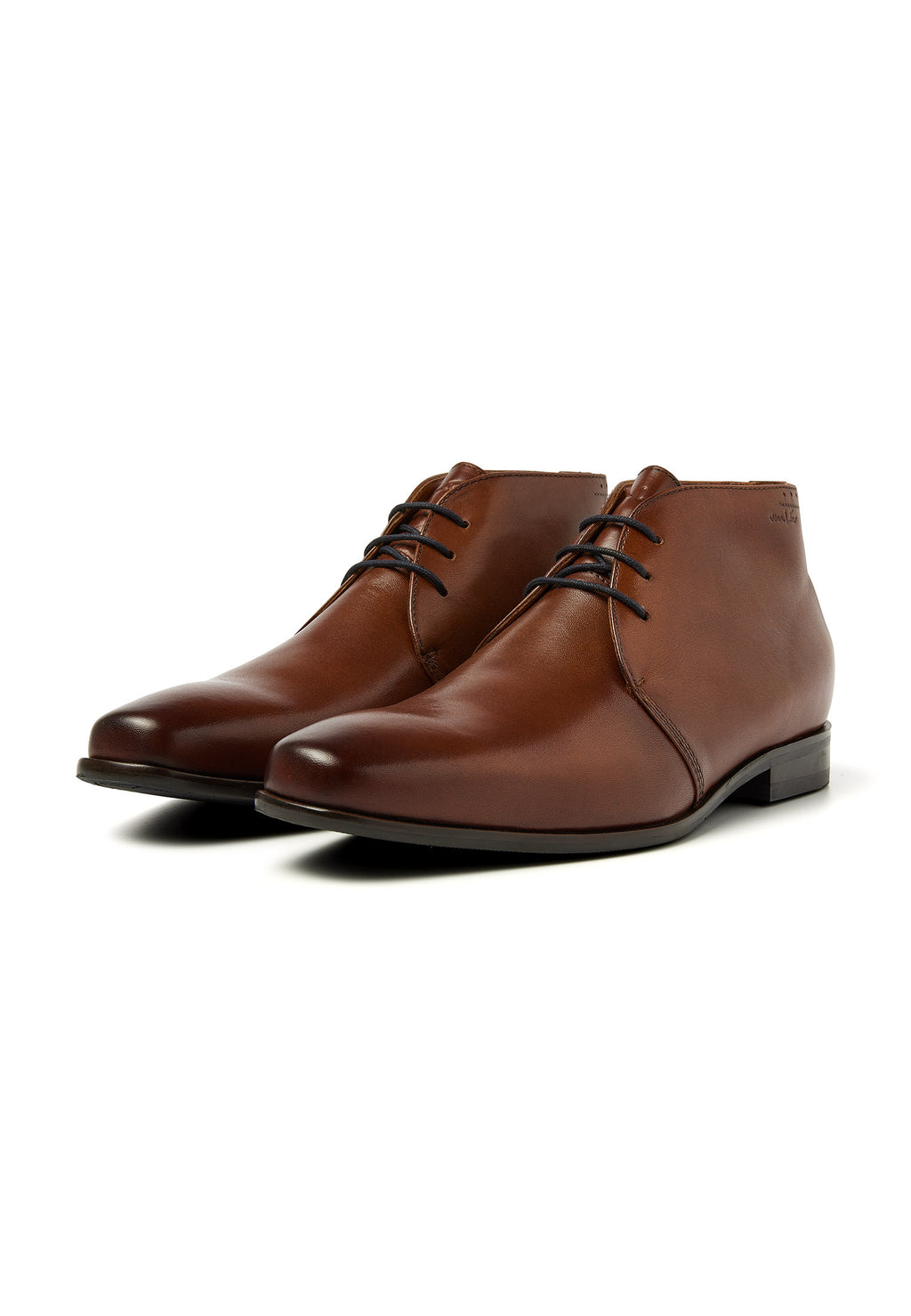 Cognac Glattleder Santorini Schnürschuh