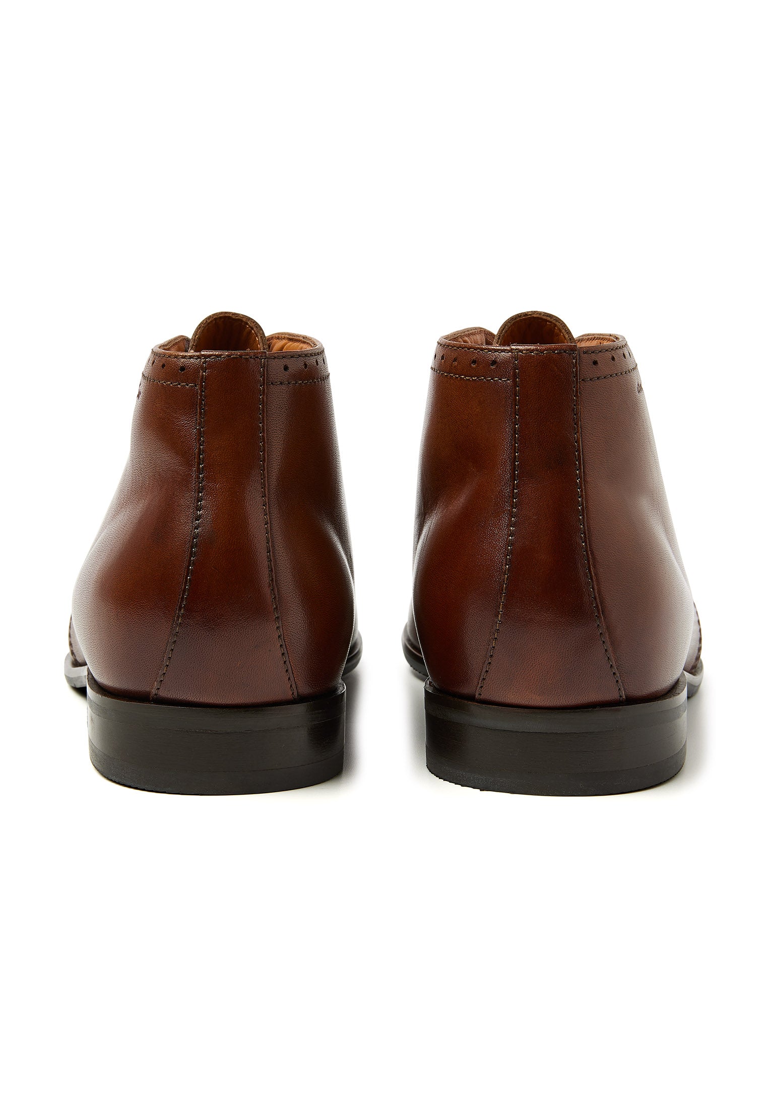 Cognac Glattleder Santorini Schnürschuh
