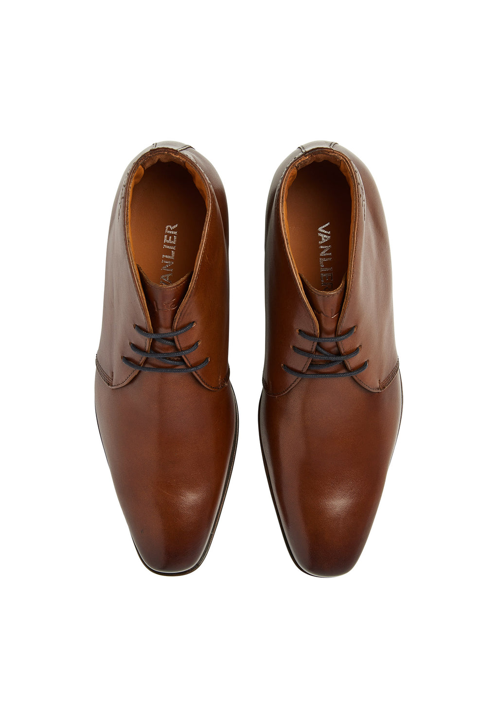 Cognac Glattleder Santorini Schnürschuh