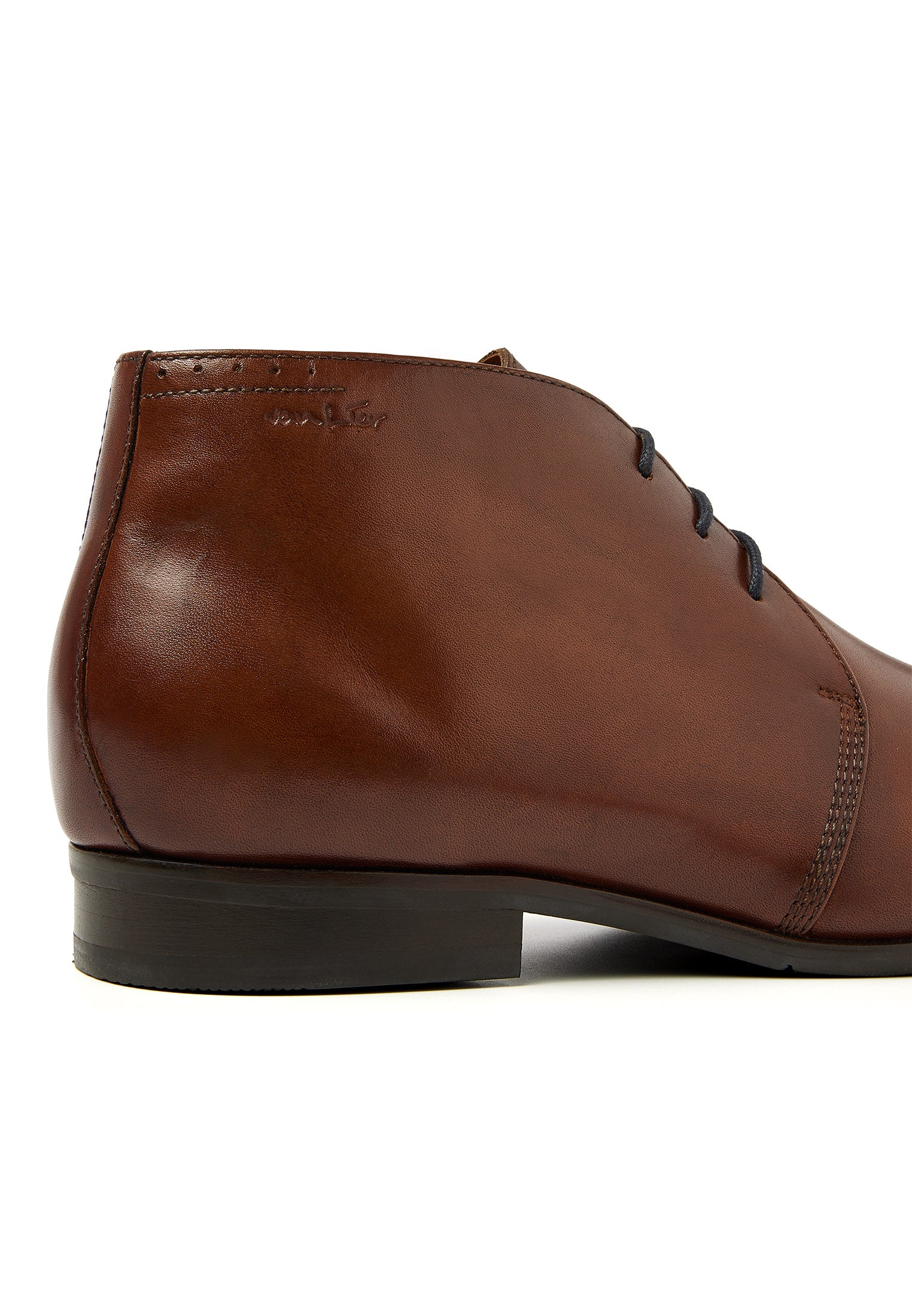 Cognac Glattleder Santorini Schnürschuh