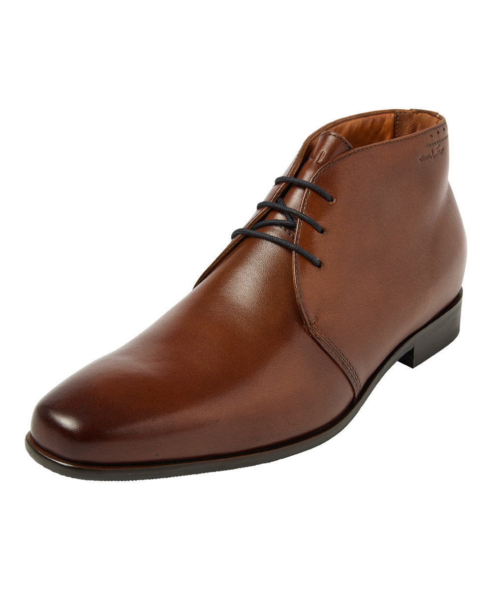 Cognac Glattleder Santorini Schnürschuh