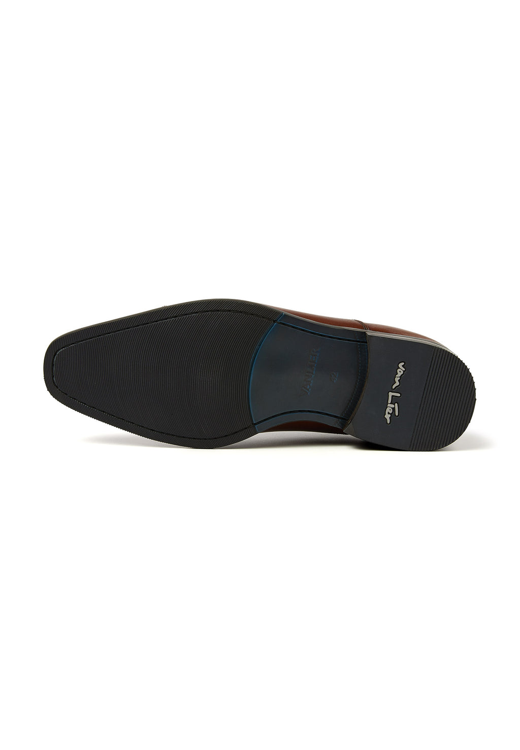 Cognac gladleren Santorini veterschoen