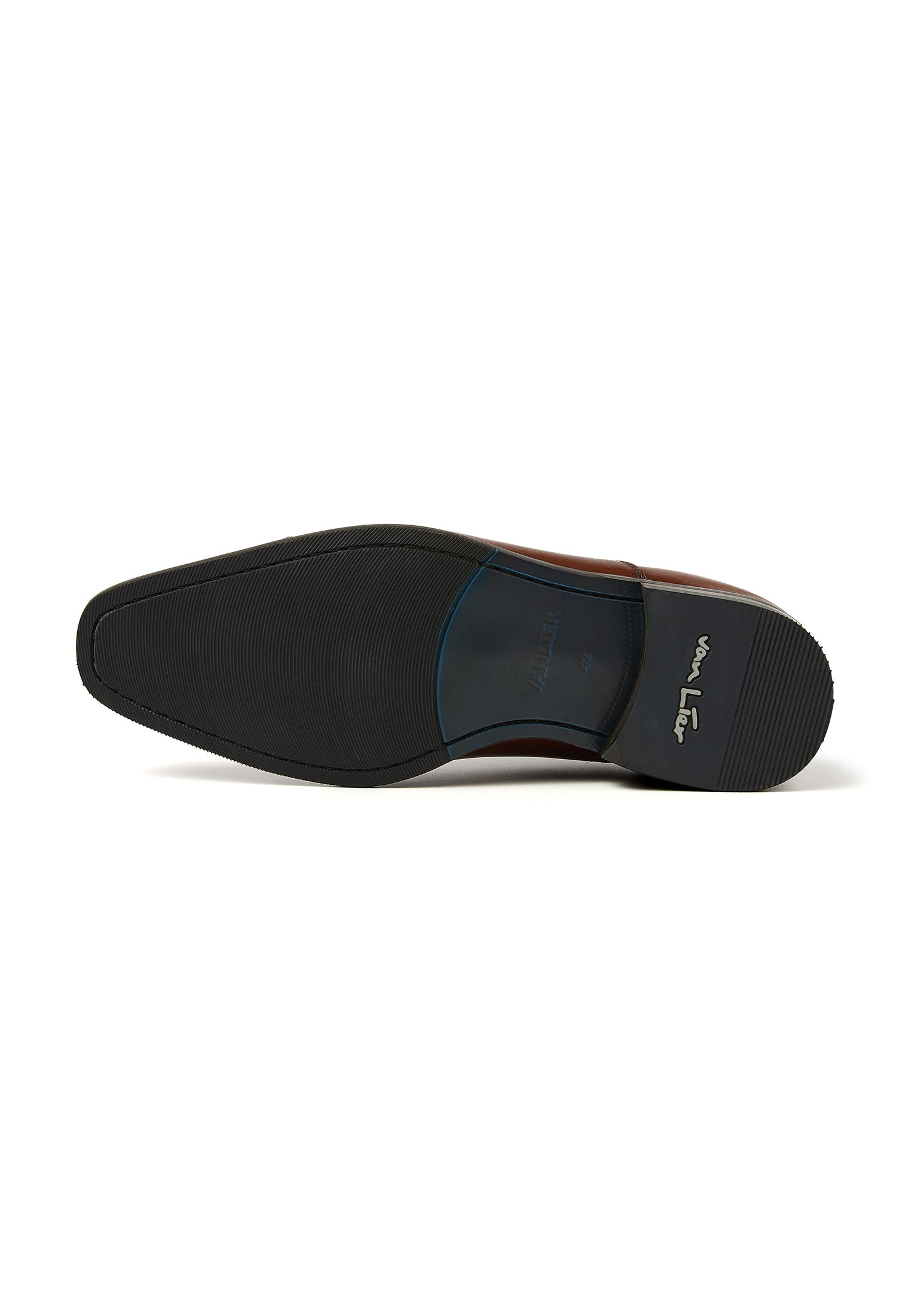 Cognac gladleren Santorini veterschoen