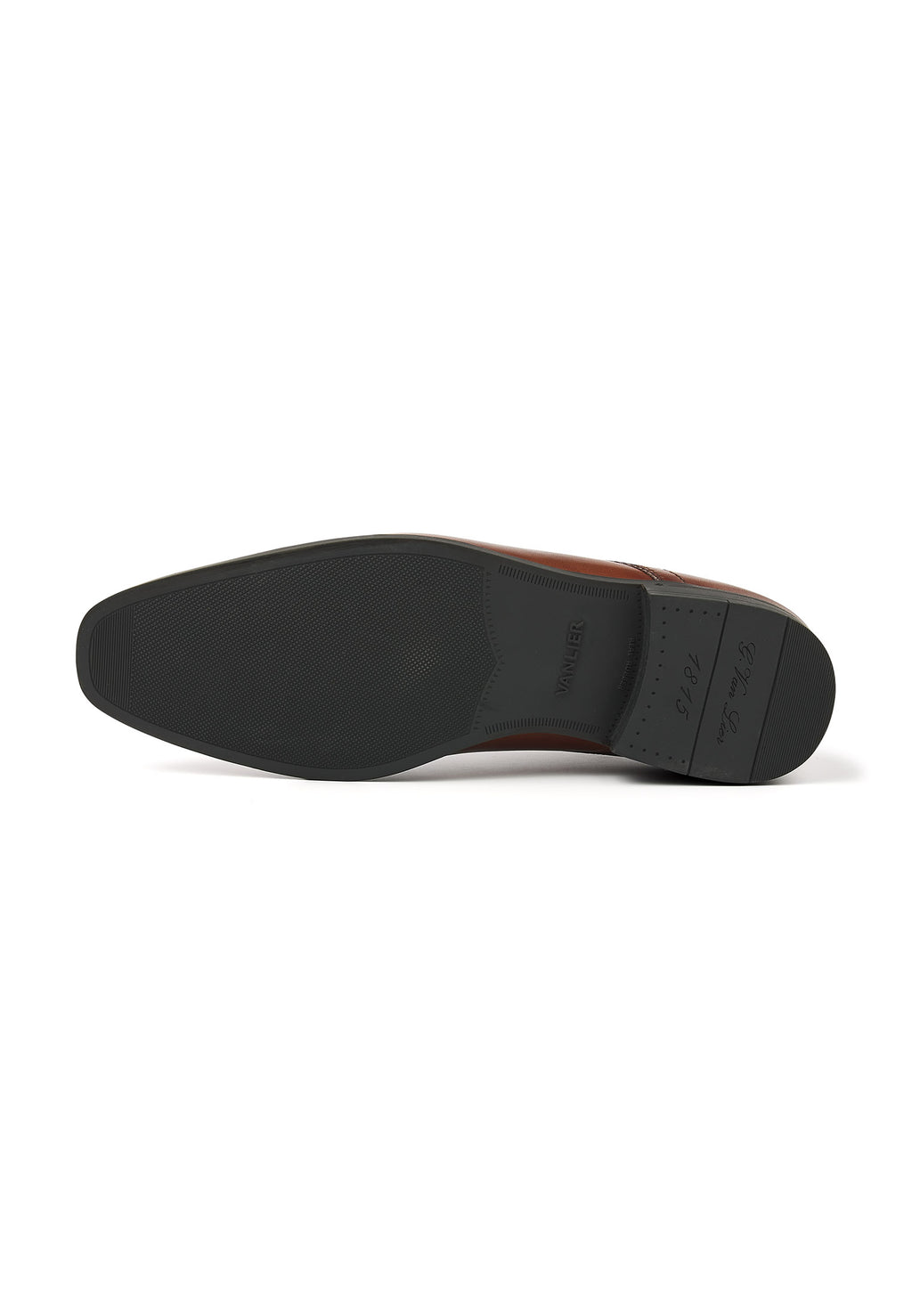 Cognac Glattleder Portofino Schnürschuh